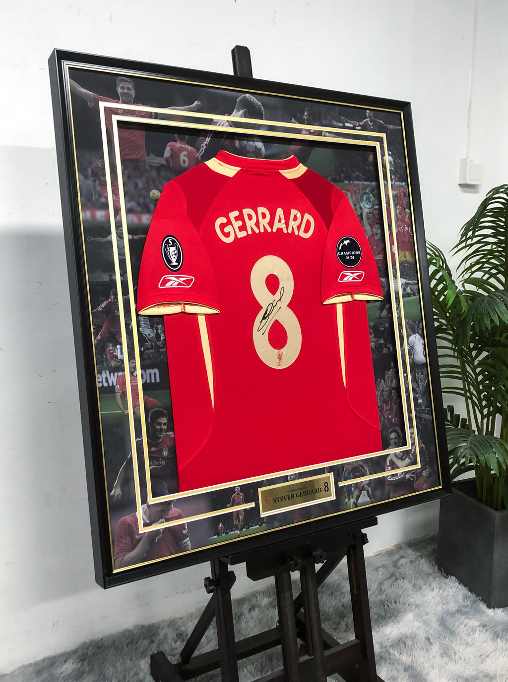 Steven Gerrard Liverpool FC Jersey Custom Framing