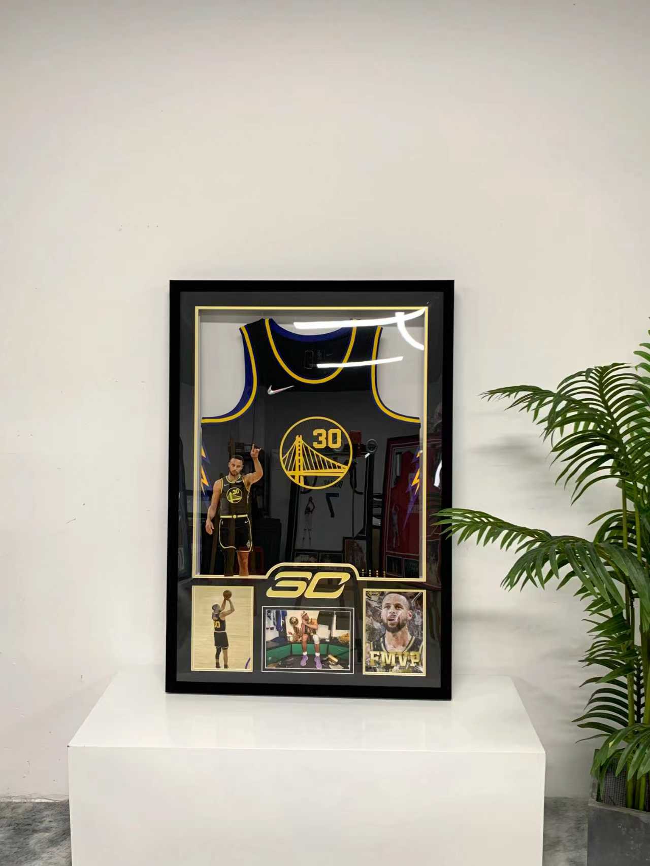 Stephen Curry Golden State Warriors Jersey Custom Framing