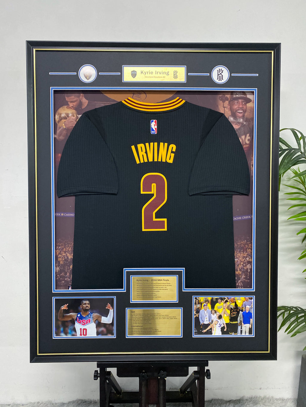 Kyrie Irving Cleveland Cavaliers #2 Jersey Framing