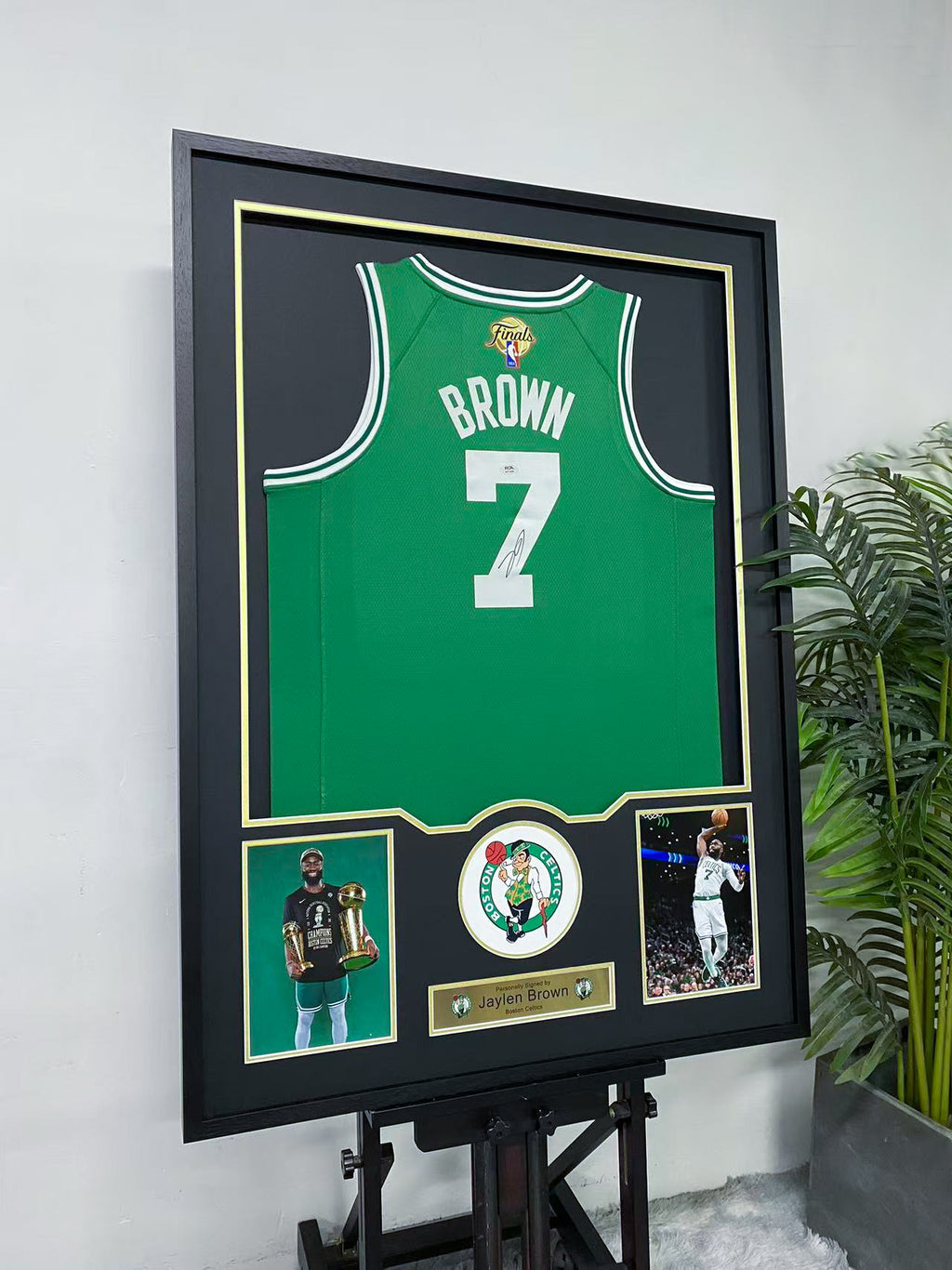 Jaylen Brown Boston Celtics Signed Jersey Framing