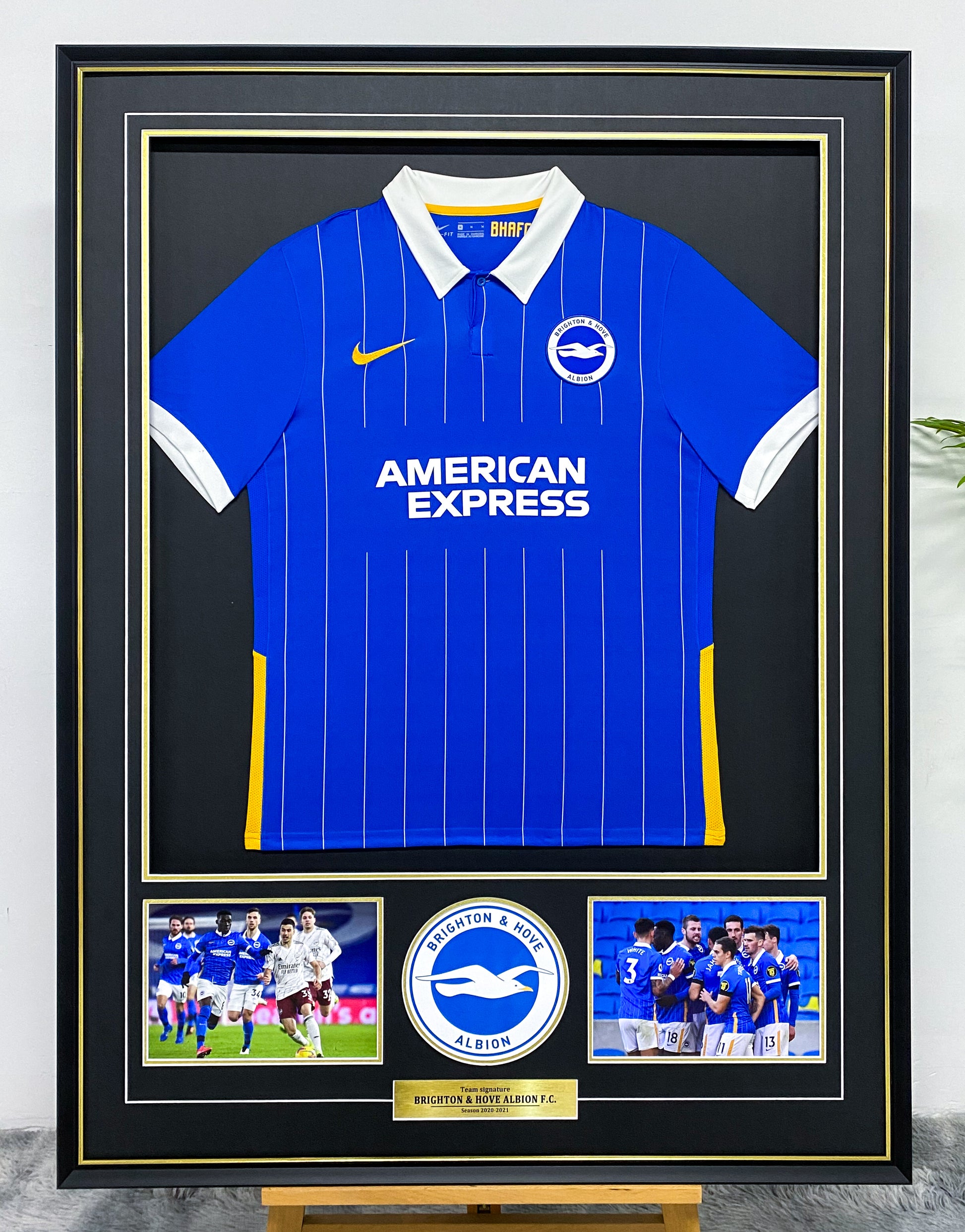 Brighton Autographed Custom Framed Jersey