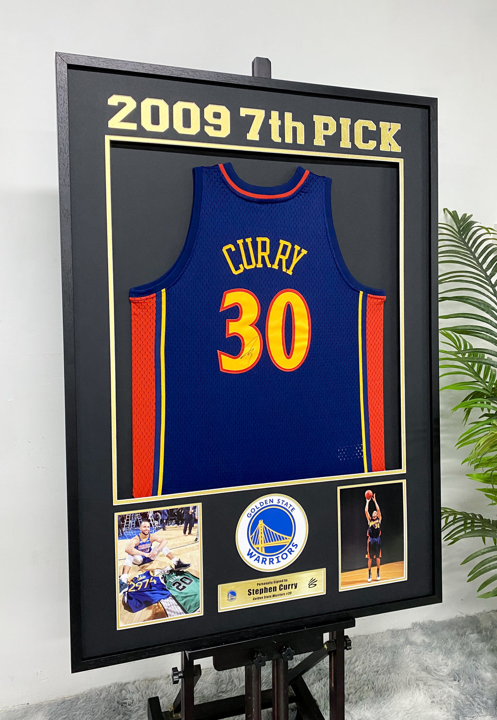 Stephen Curry Golden State Warriors Jersey Framing