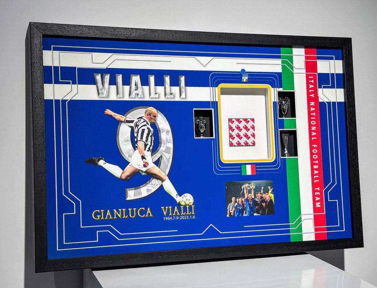 Gianluca Vialli Player Card Custom Framed