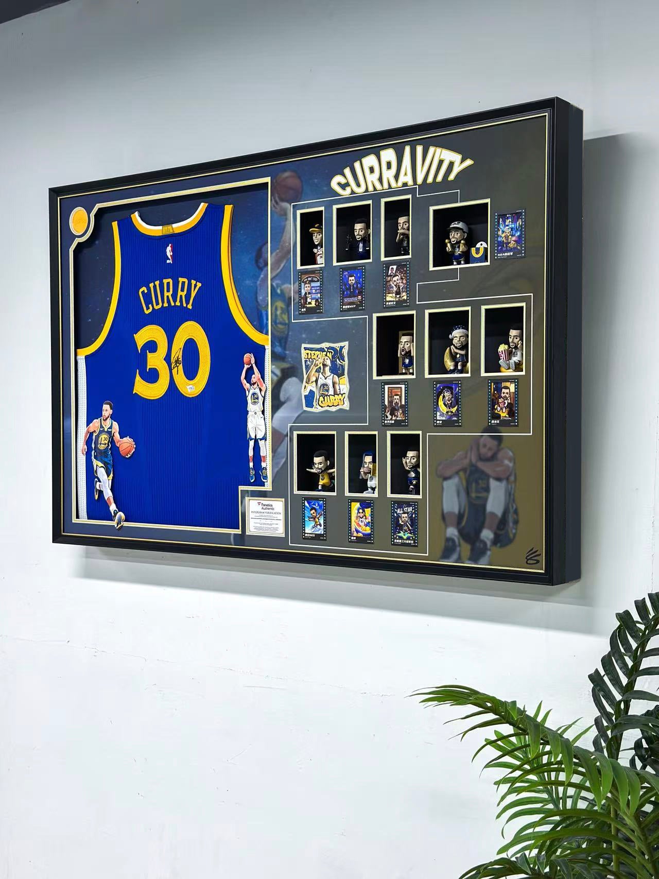 Stephen Curry Golden State Warriors Framed Signed Jersey