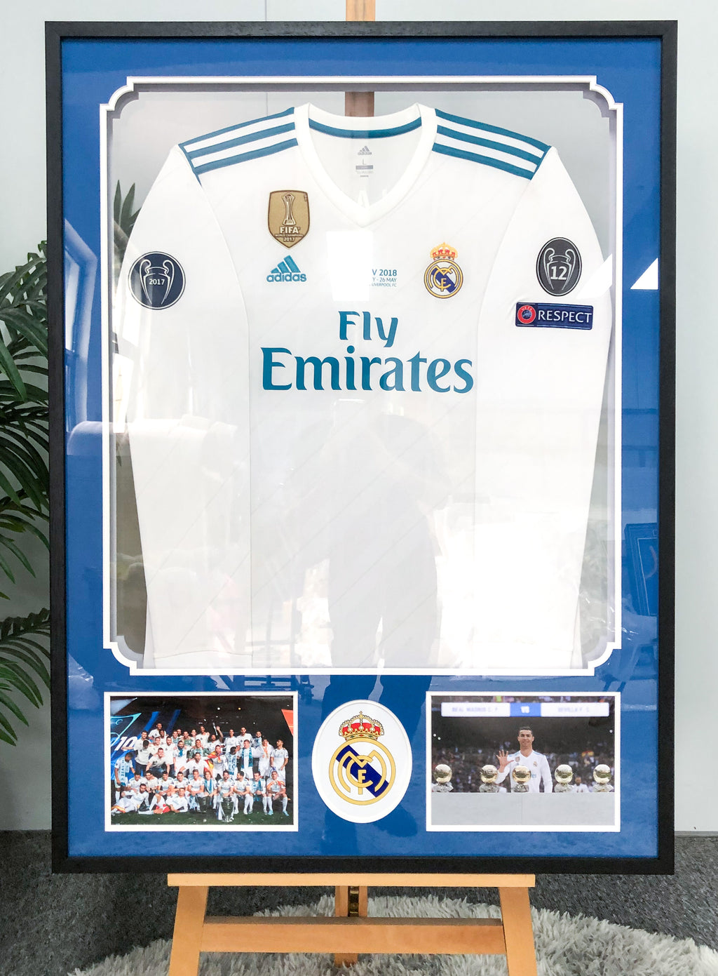 Cristiano Ronaldo Real Madrid CF Jersey Custom Framing