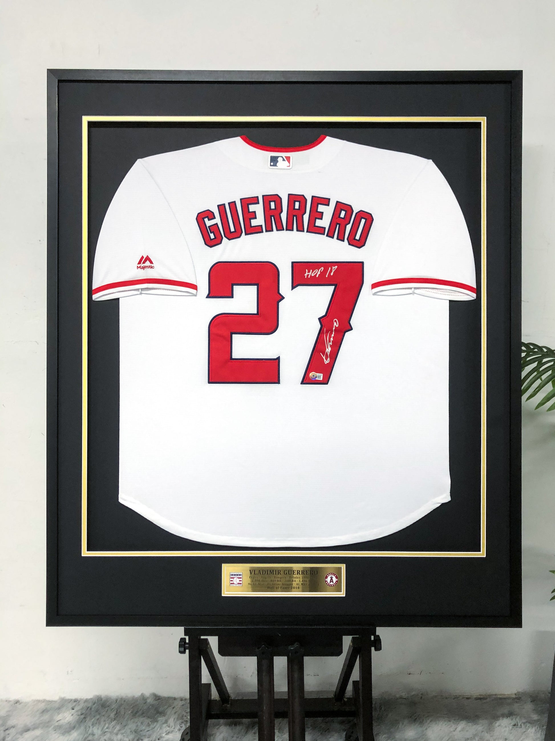 Vladimir Guerrero Los Angeles Angels of Anaheim Jersey Custom Framing