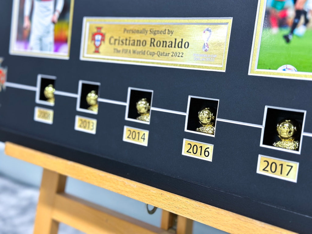 Cristiano Ronaldo Portugal Autographed Custom Framed Jersey