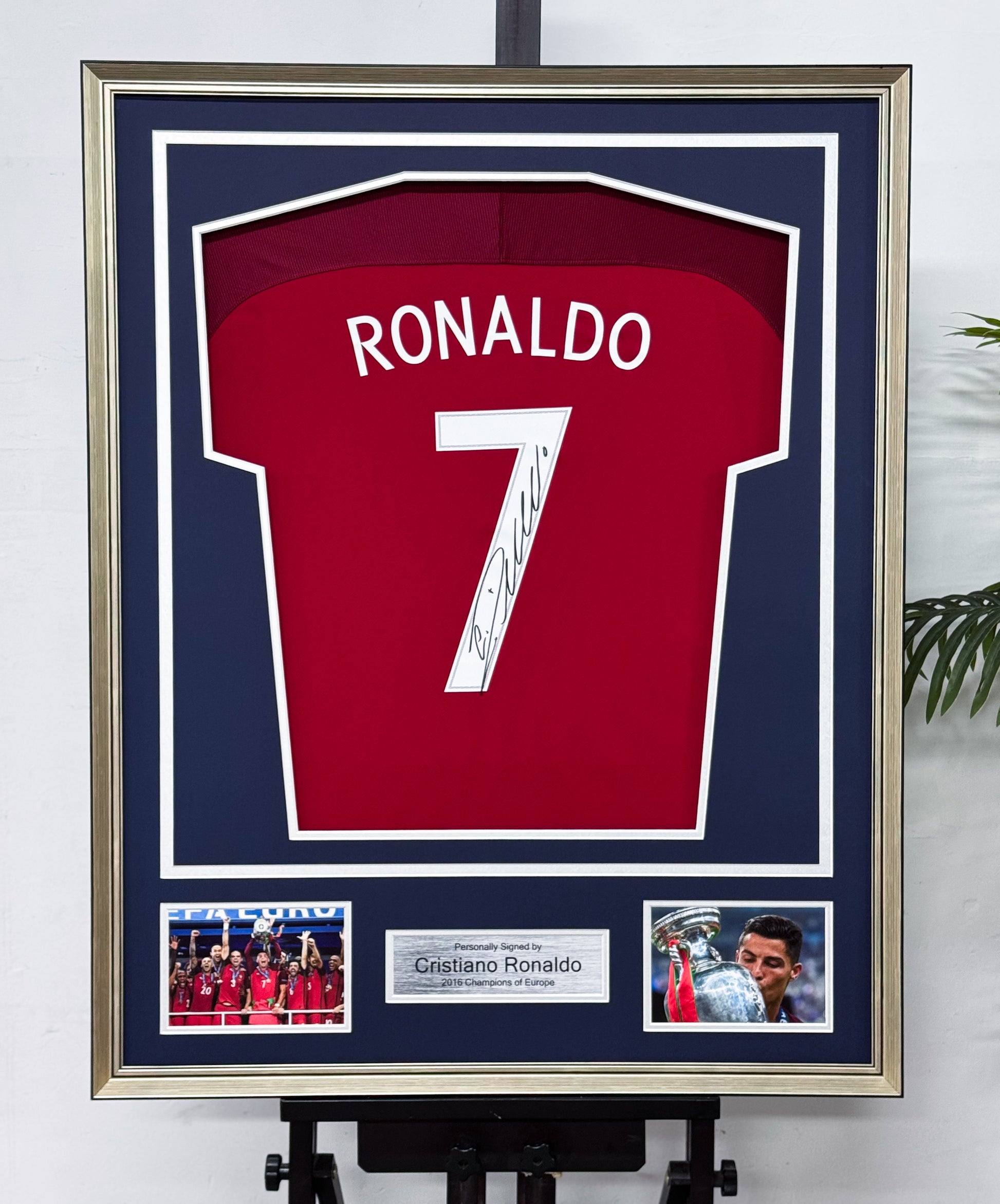Cristiano Ronaldo Signed Portugal Framed Jersey