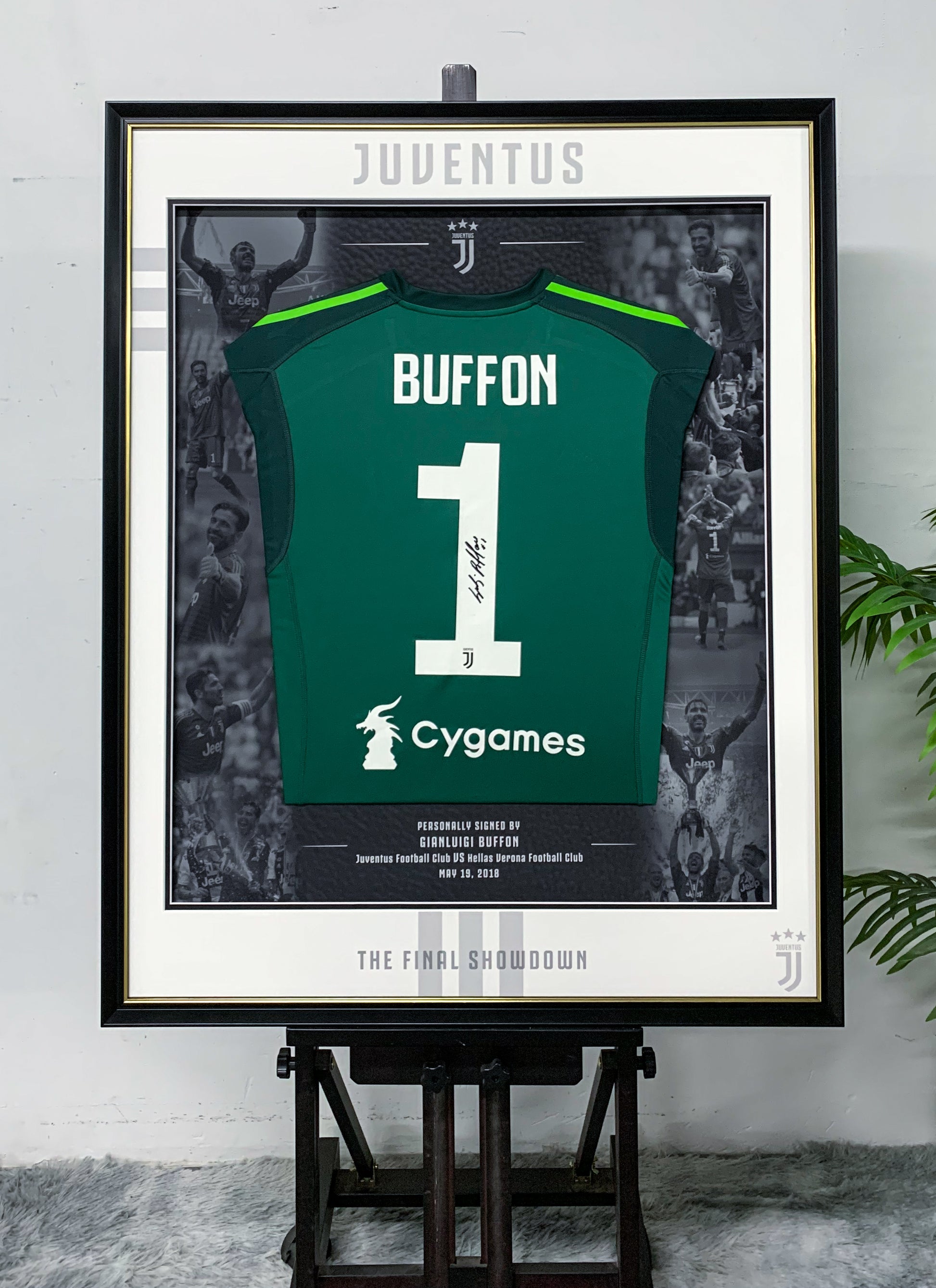 Gianluigi Buffon Juventus FC Jersey Custom Framing