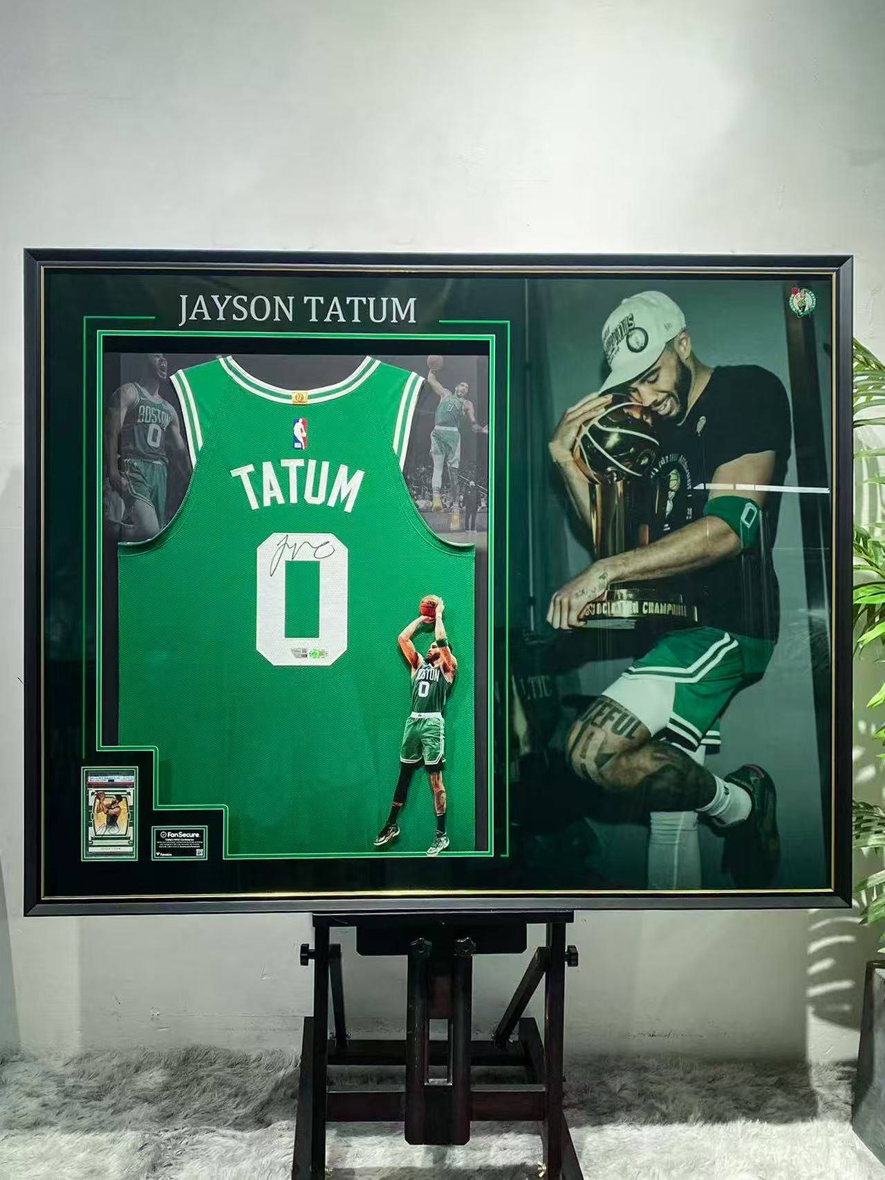 Jayson Tatum Boston Celtics Signed Jersey Framing