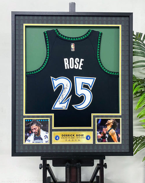 Derrick Rose Minnesota Timberwolves 25 Jersey Framing