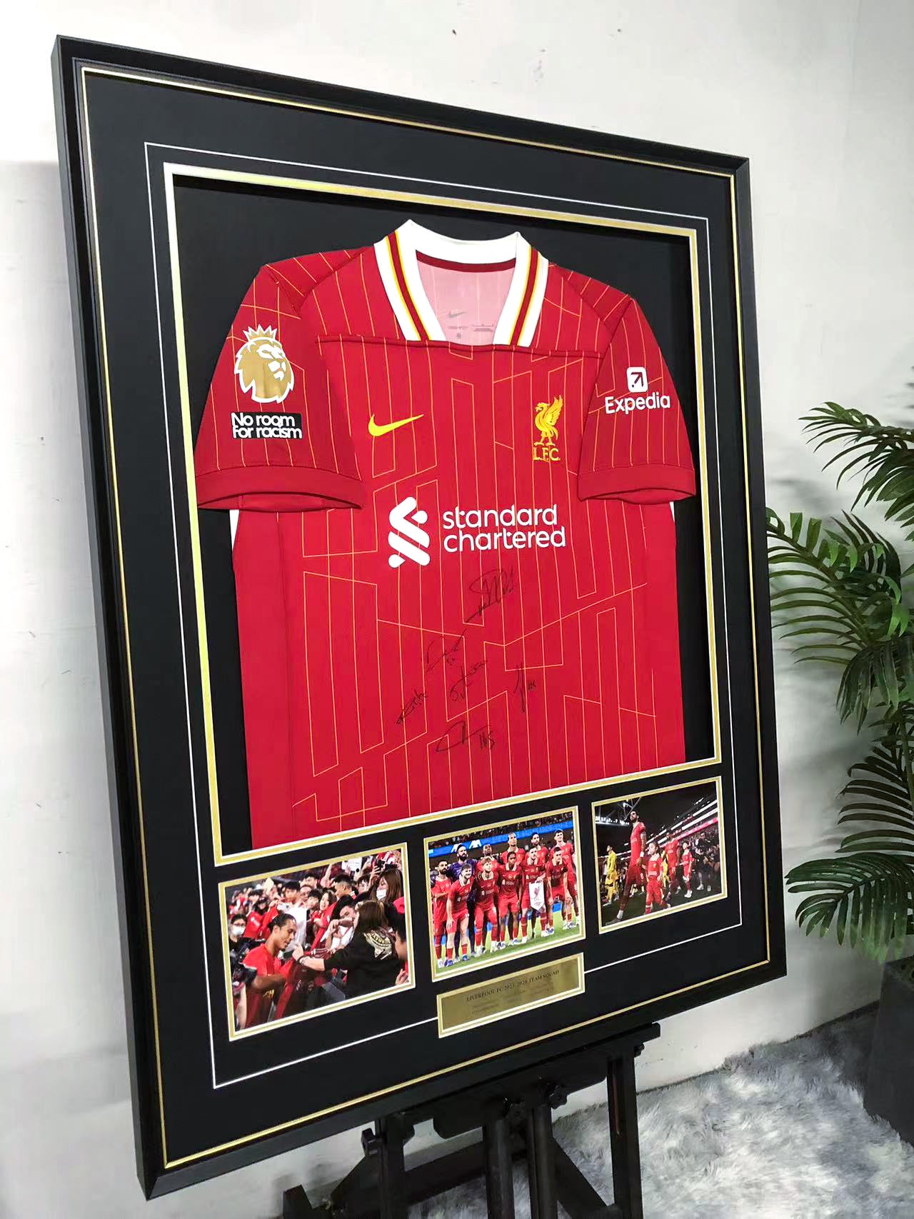 Liverpool FC Autographed Custom Framed Jersey