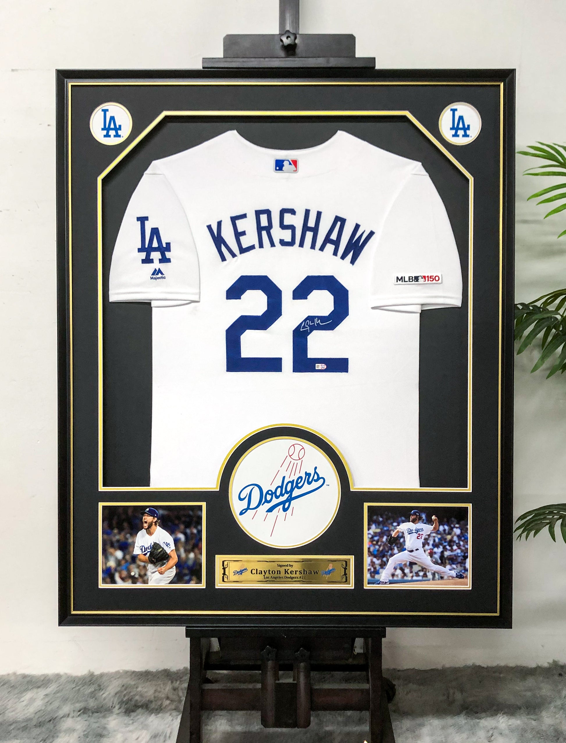 Clayton Kershaw Los Angeles Dodgers Autographed Custom Framed Jersey