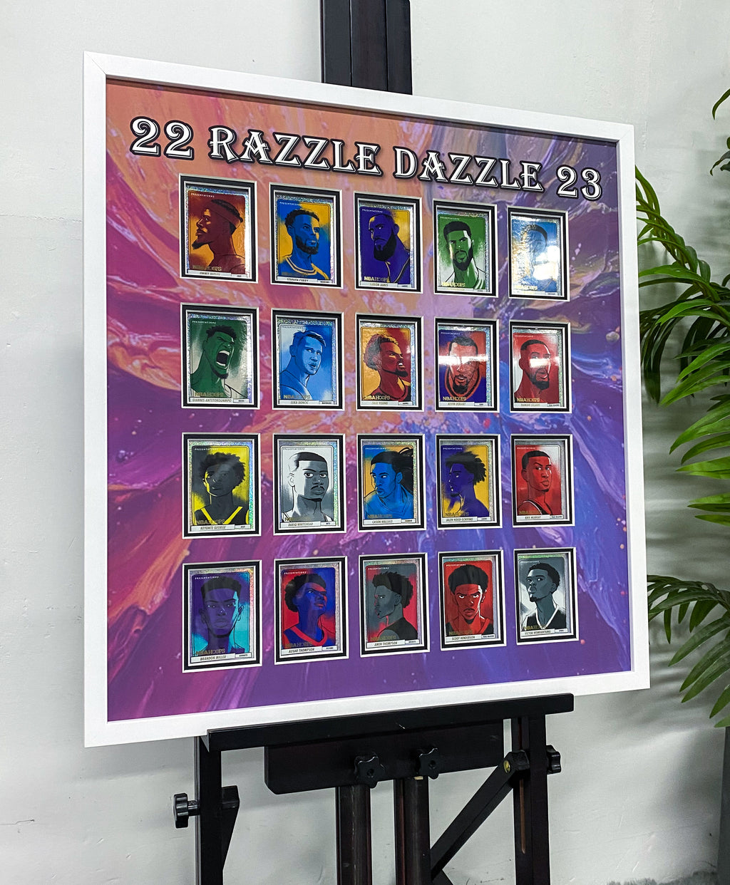 22-23 Razzle Dazzle NBA Basketball Card Framing | Sentimental Item Sports Card Display