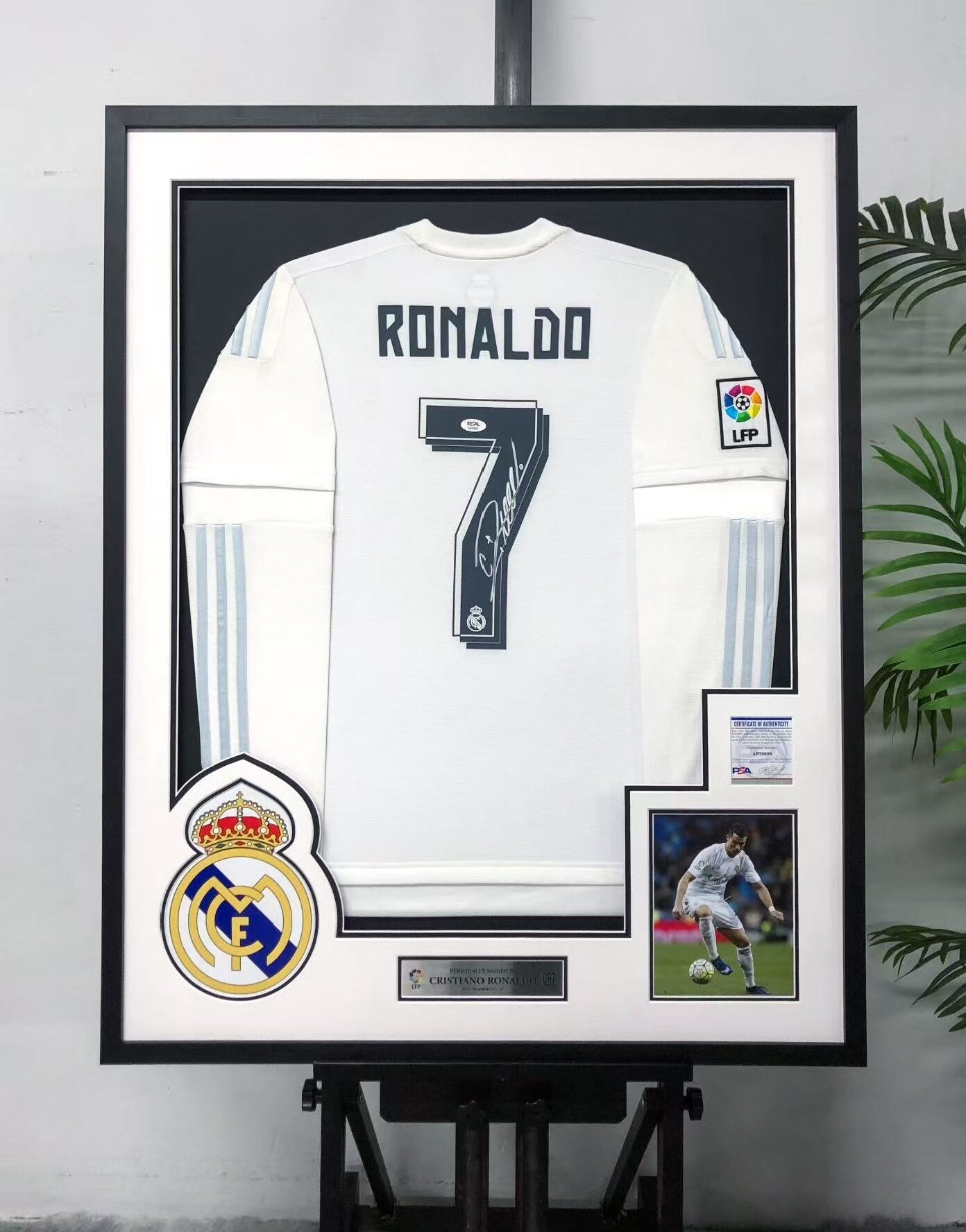 Cristiano Ronaldo Real Madrid CF Autographed Custom Framed Jersey
