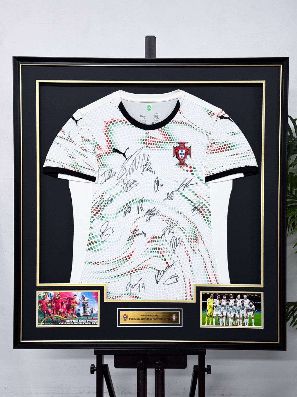 Portugal National Football Team Team‑Signed Jersey Framing