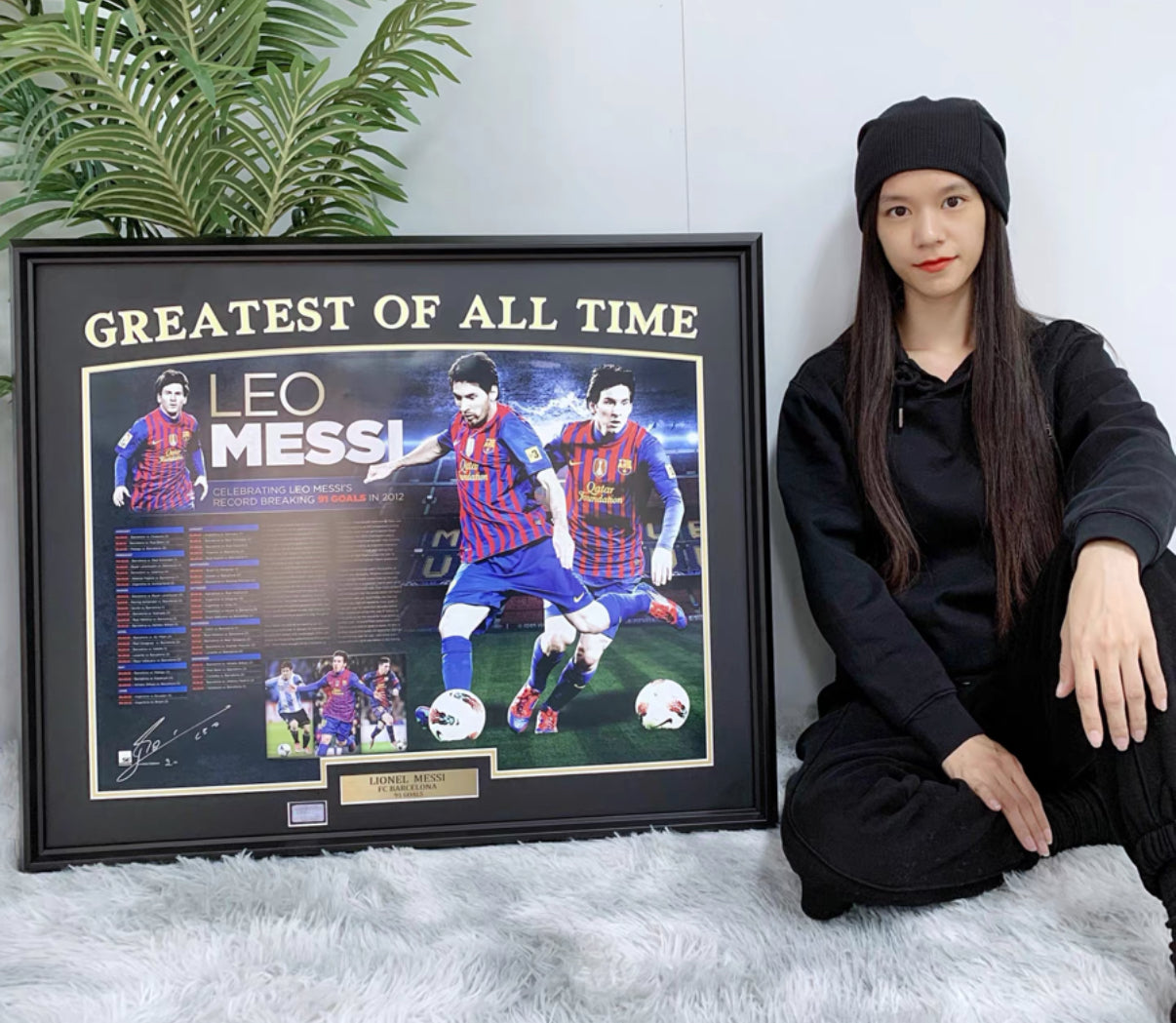 Barcelona Poster Autographed Jersey – Custom Framing