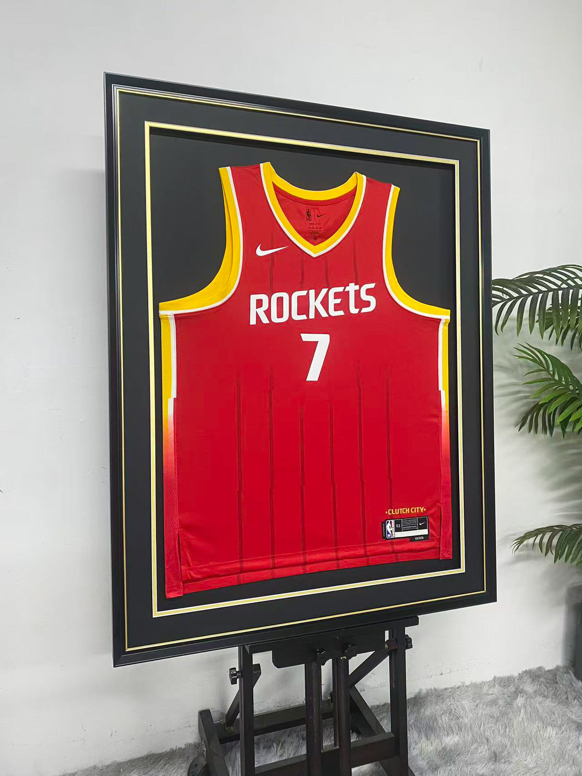 Houston Rockets 7 Red Statement Edition Jersey Display Frame