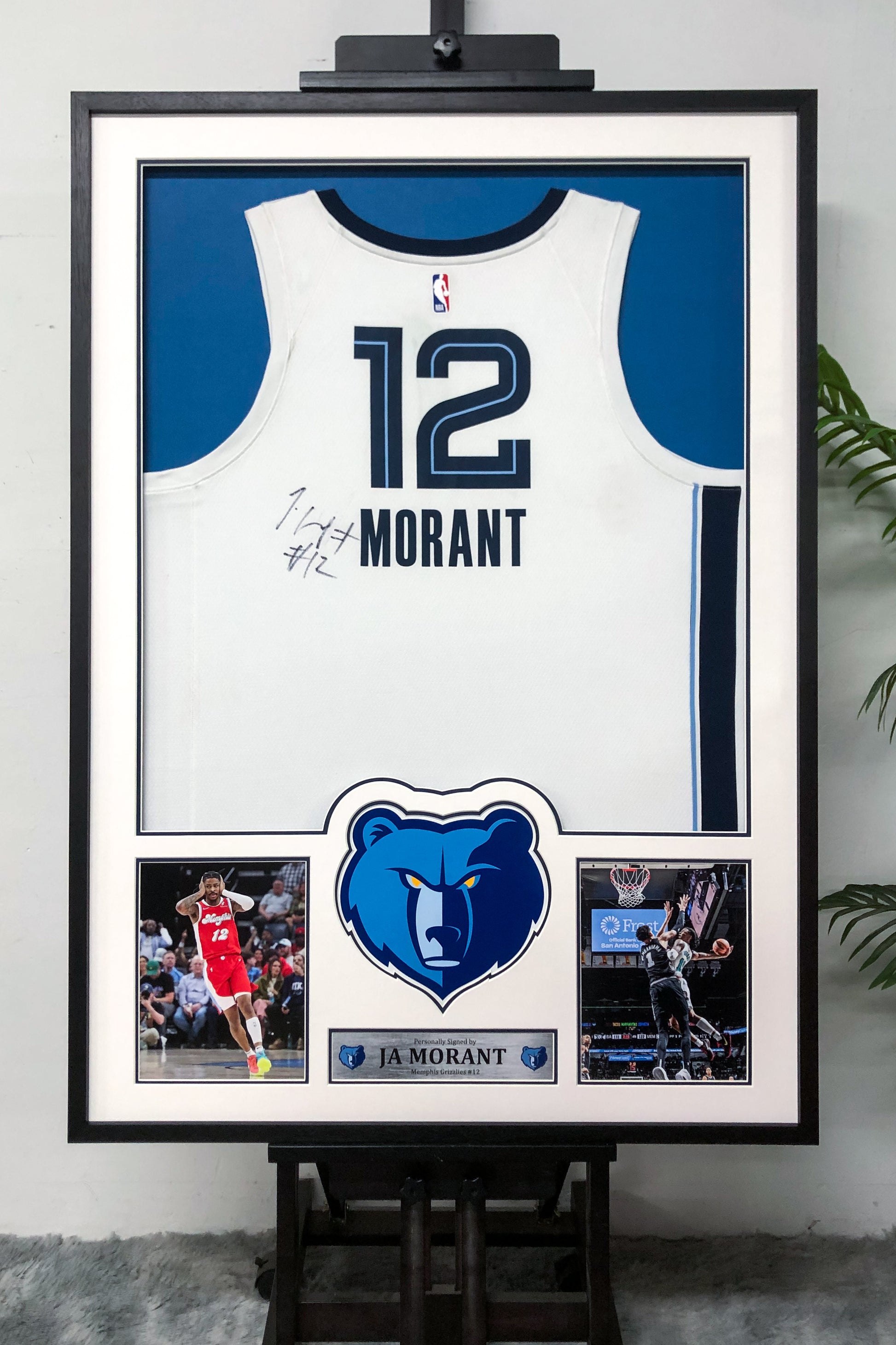 Ja Morant Memphis Grizzlies Autographed Jersey Custom Framed