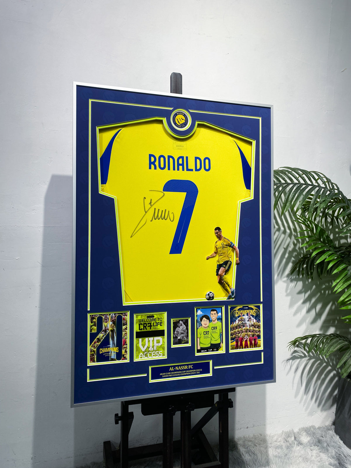 Ronaldo Al‑Nassr #7 Jersey Framing