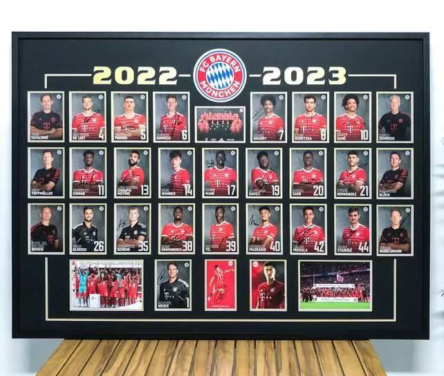 FC Bayern Munich Card Framing | Custom Football Memorabilia Display
