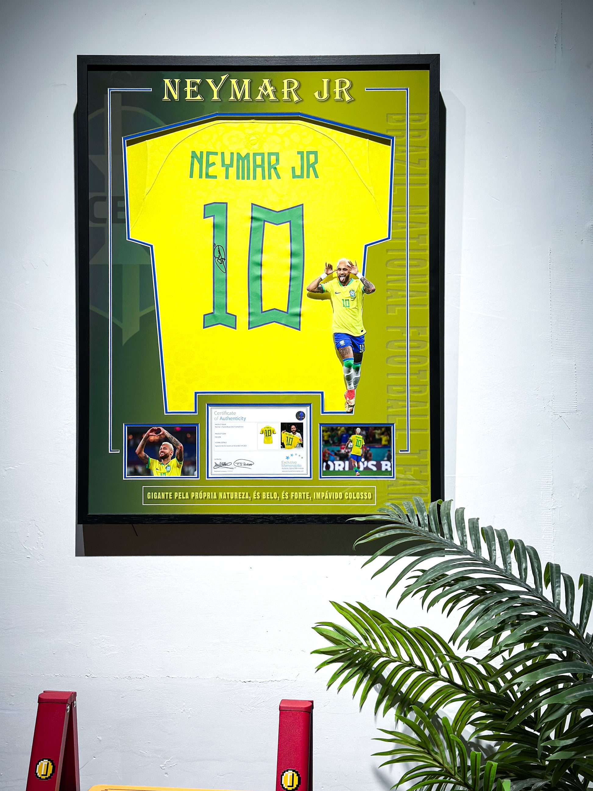 Neymar Jr Brazil National Team Autographed Jersey