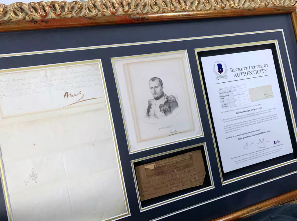 Napoleon Collectible Item Custom Framed
