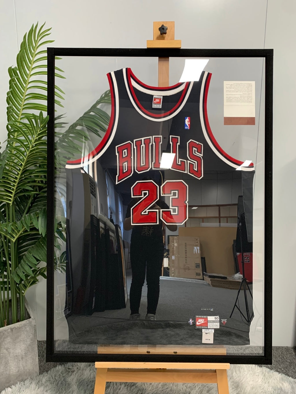 Chicago Bulls Michael Jordan Autographed Framed Jersey