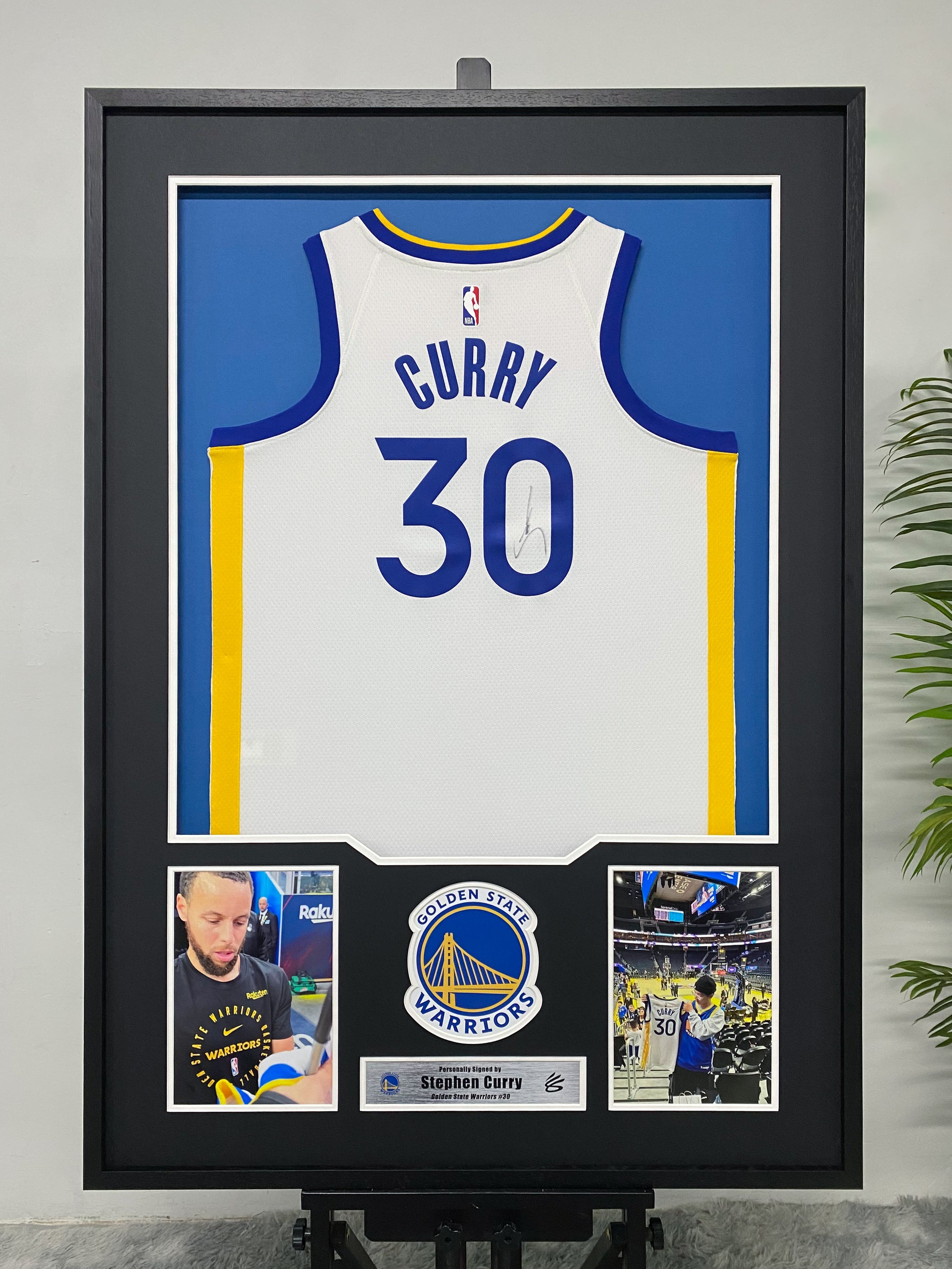 Stephen Curry Golden State Warriors Jersey Framing