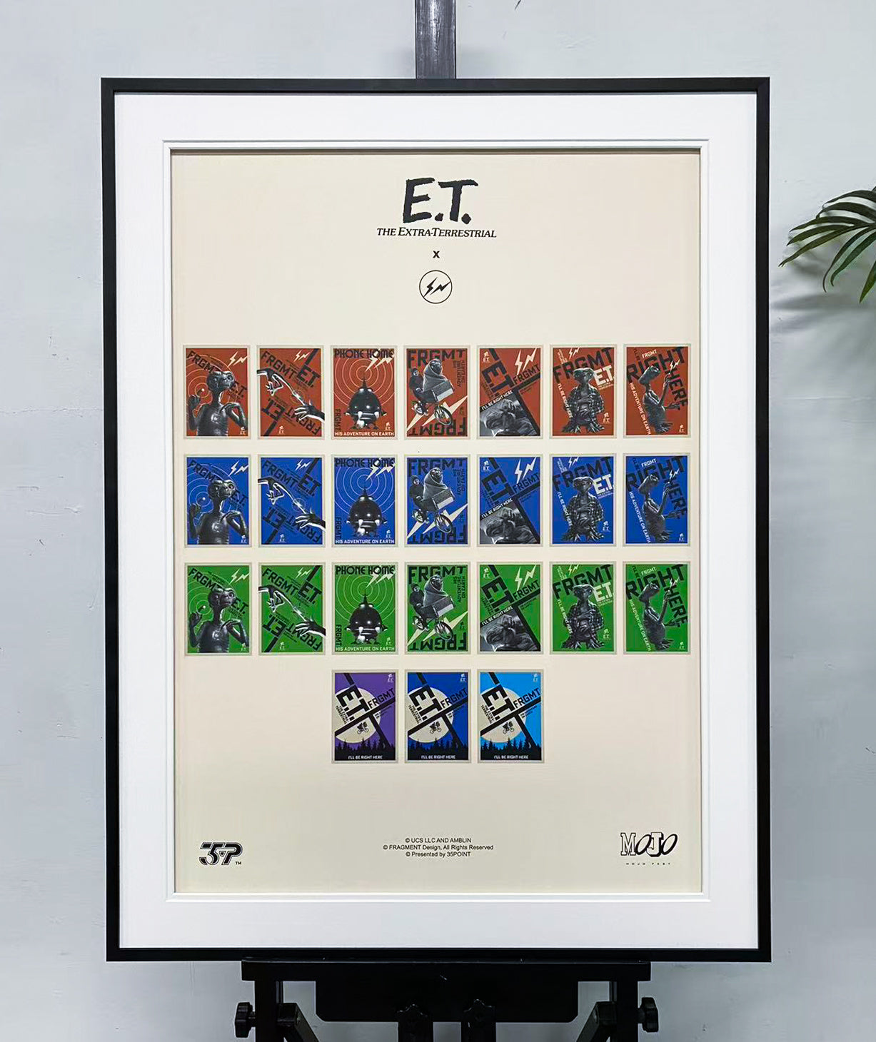 E.T. The Extra‑Terrestrial Stamp Art Display Frame