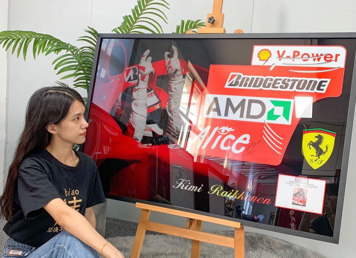 Kimi Raikkonen Sentimental Item Custom Framed