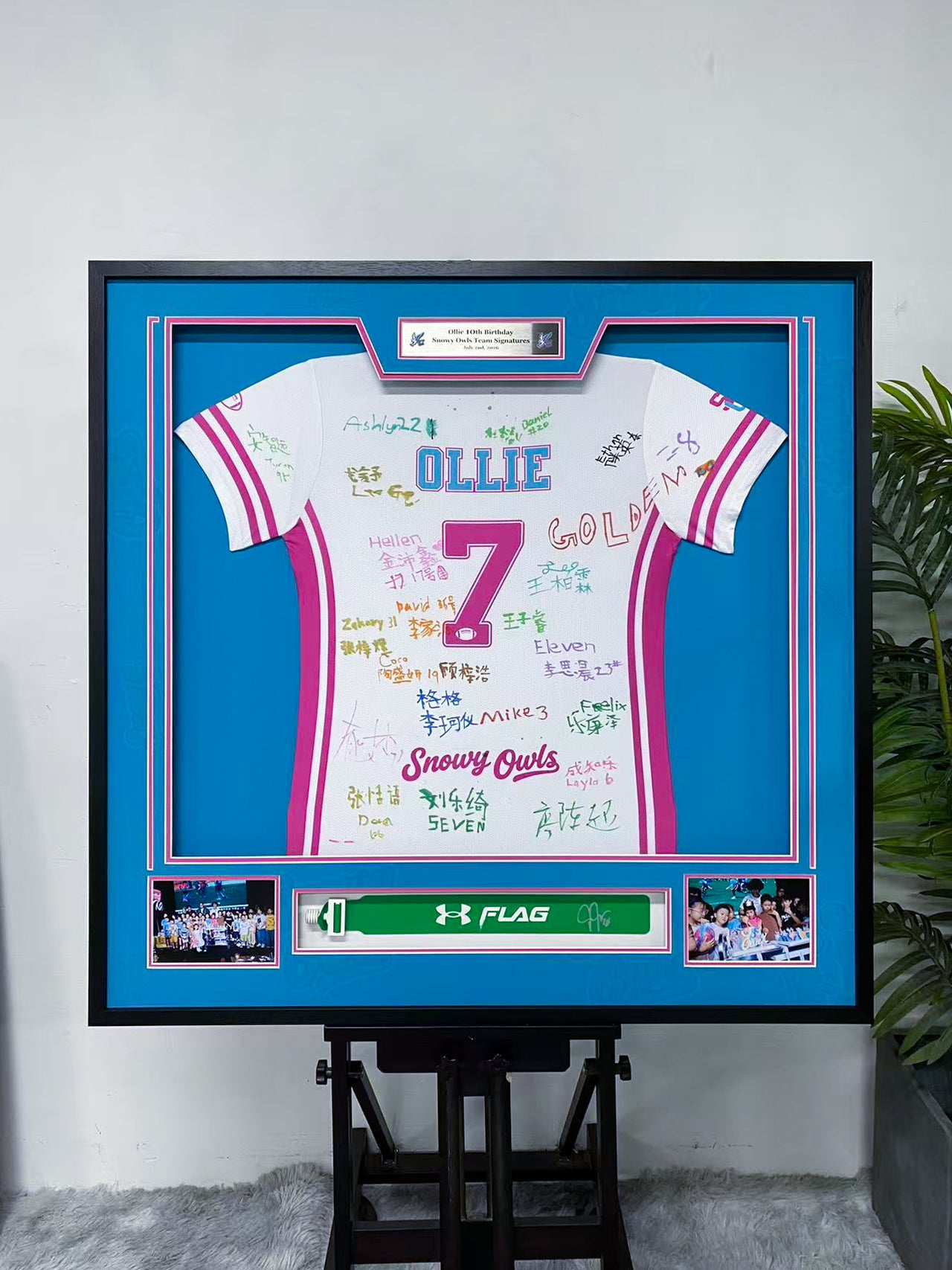 Custom Team‑Signed Jersey Framed