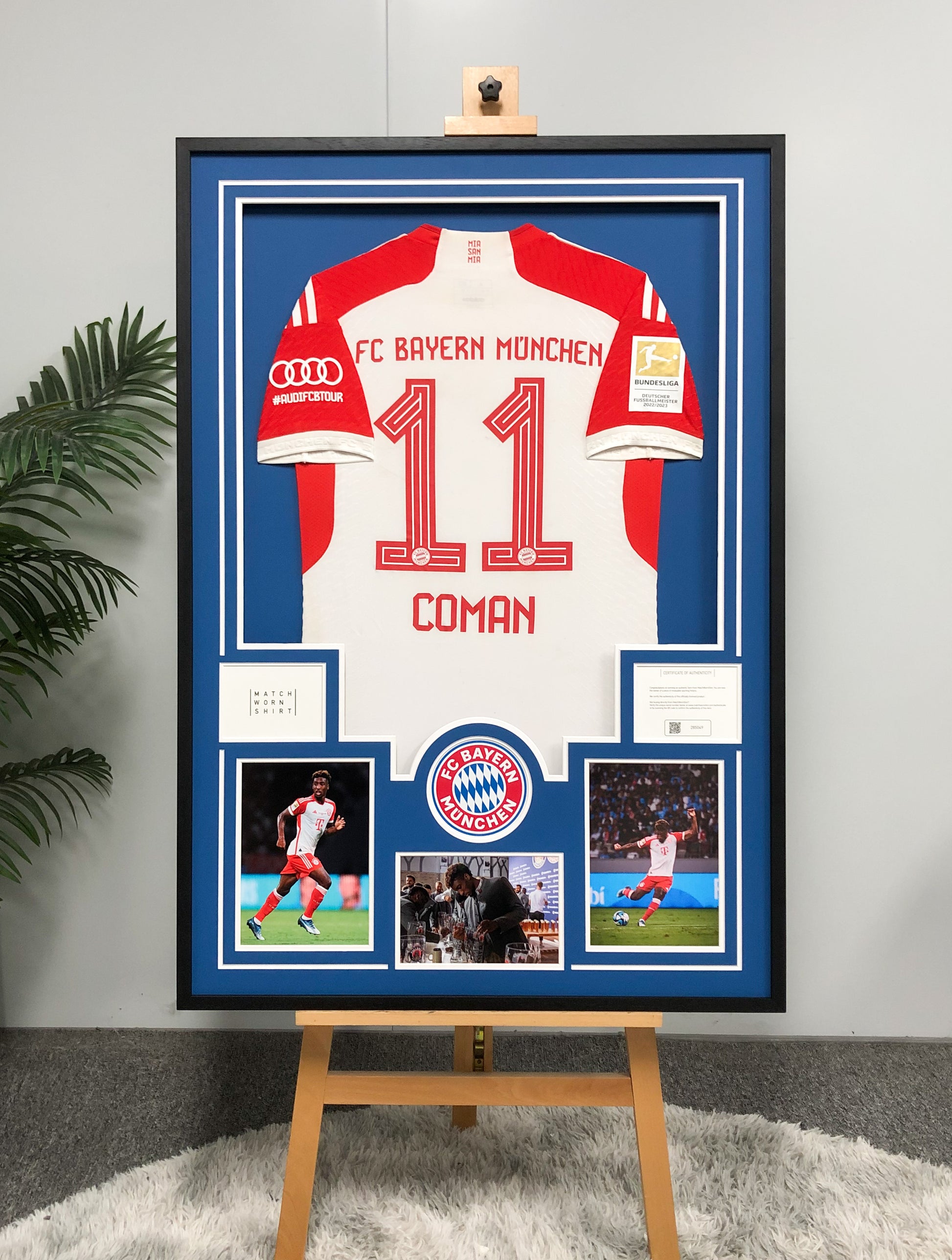 Kingsley Coman FC Bayern Munich Jersey Custom Framing