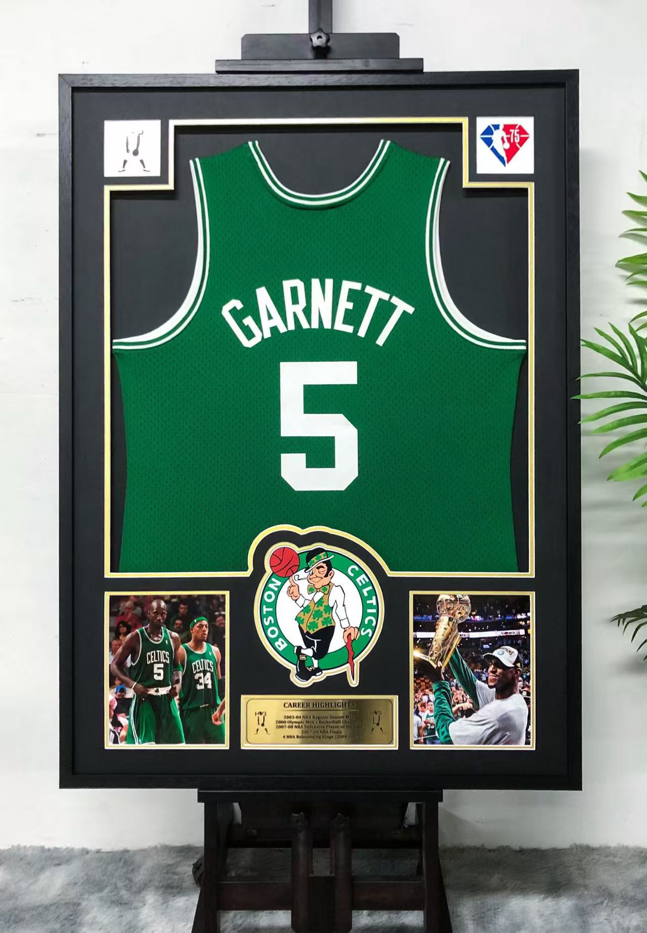 Kevin Garnett Boston Celtics Jersey Framing