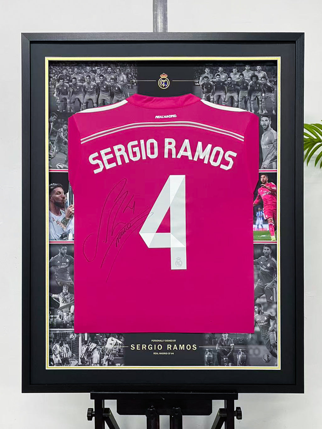 Sergio Ramos Signed Real Madrid Framed Jersey