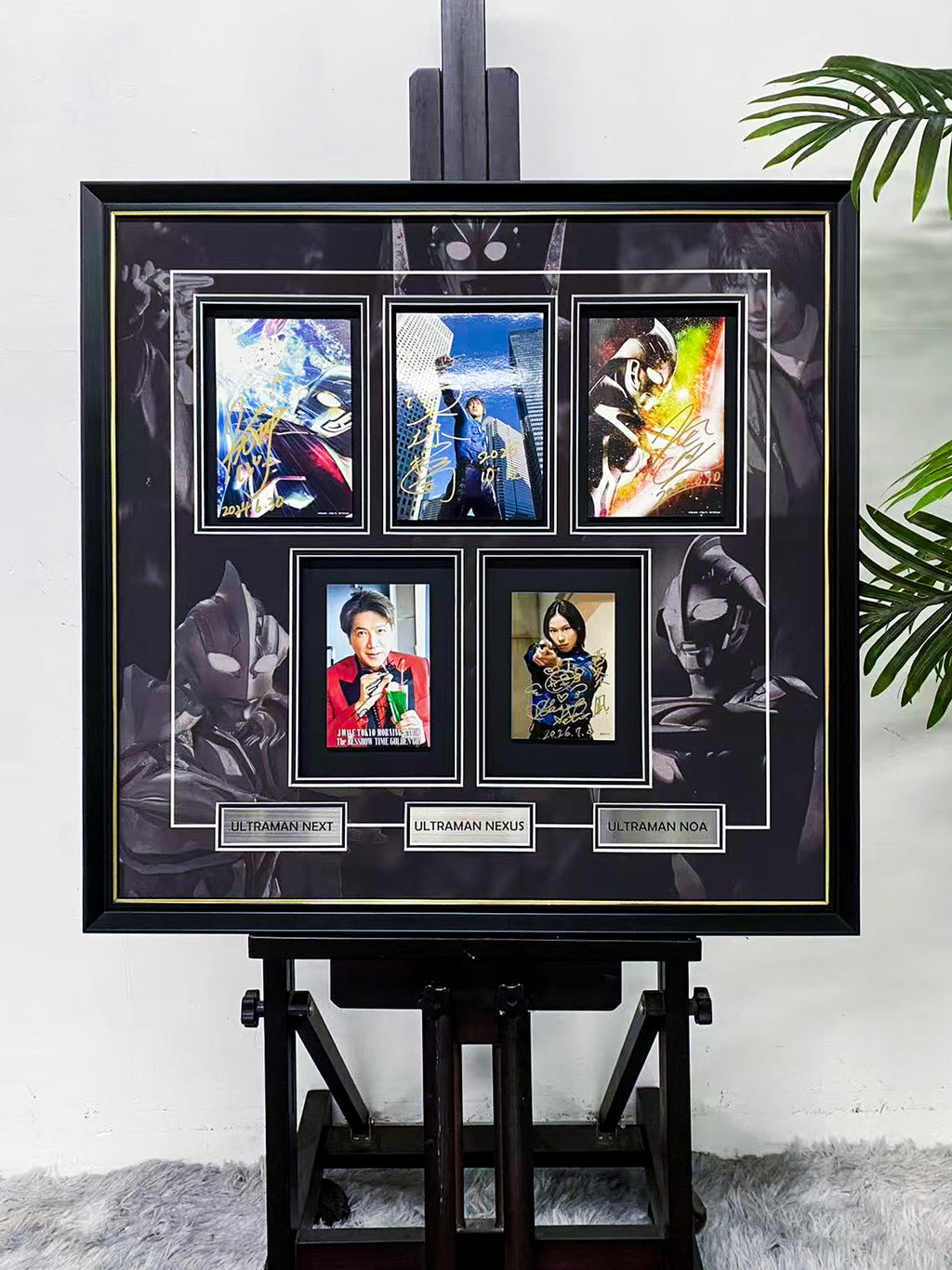 Ultraman Nexus Cast Signed Photo Collage Framing