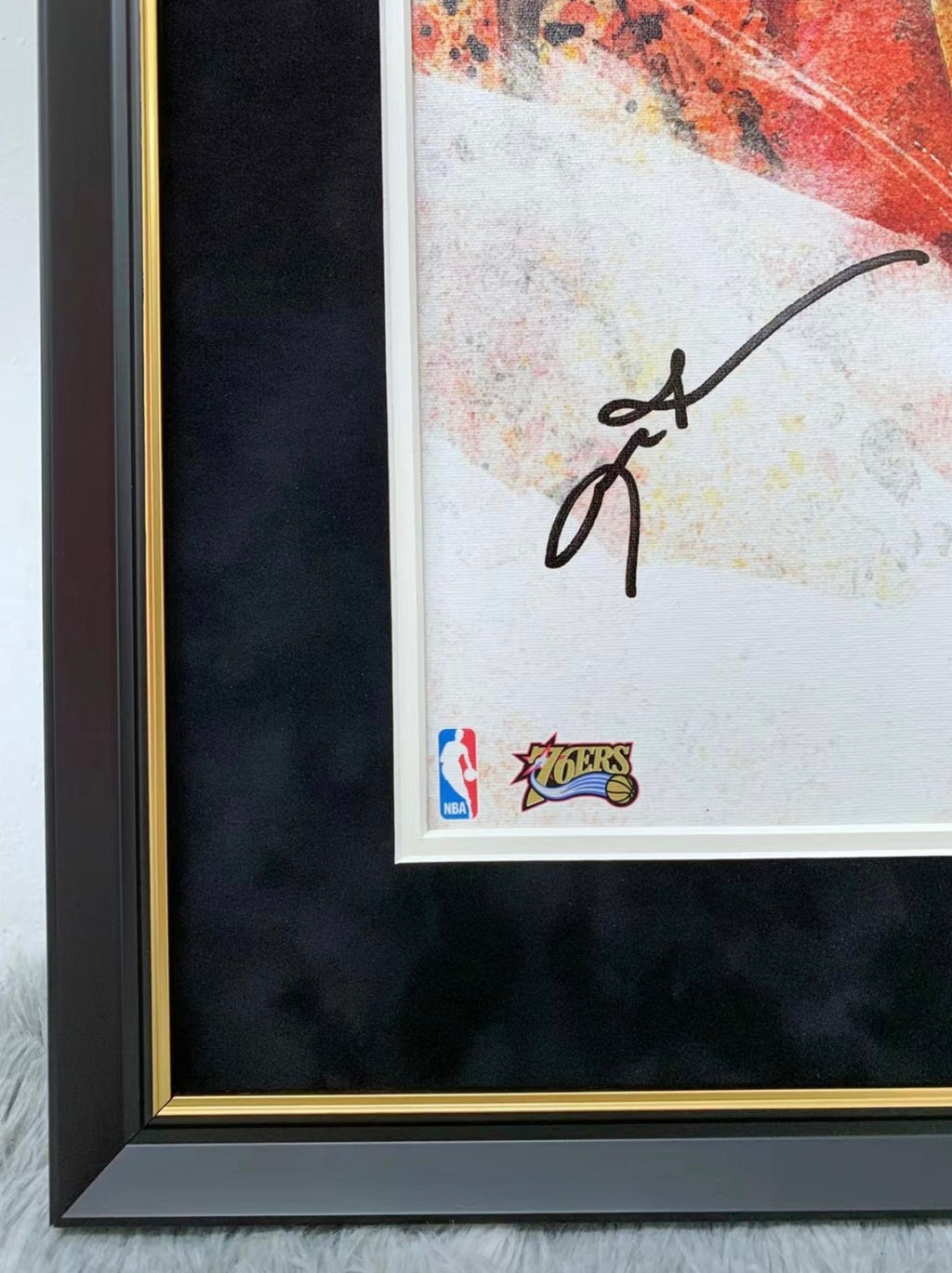 Philadelphia 76ers Allen Iverson Custom Framed Poster
