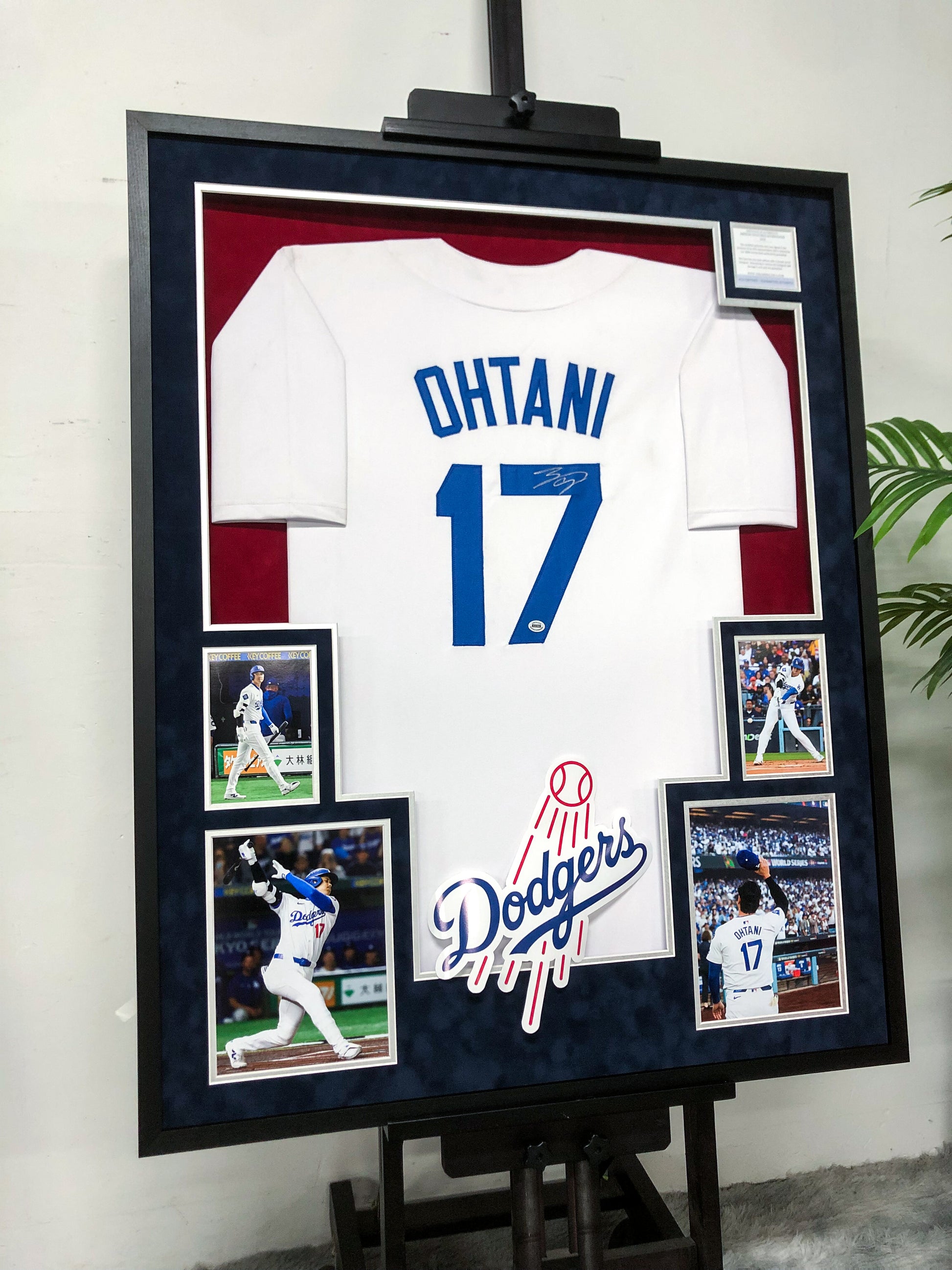 Shohei Ohtani Los Angeles Dodgers Autographed Custom Framed Jersey