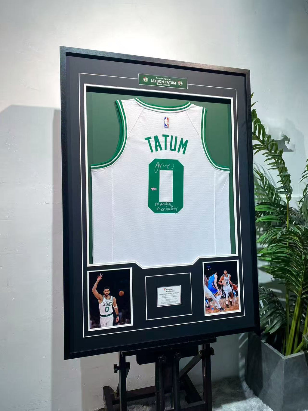 Jayson Tatum Boston Celtics Autographed Jersey Framing