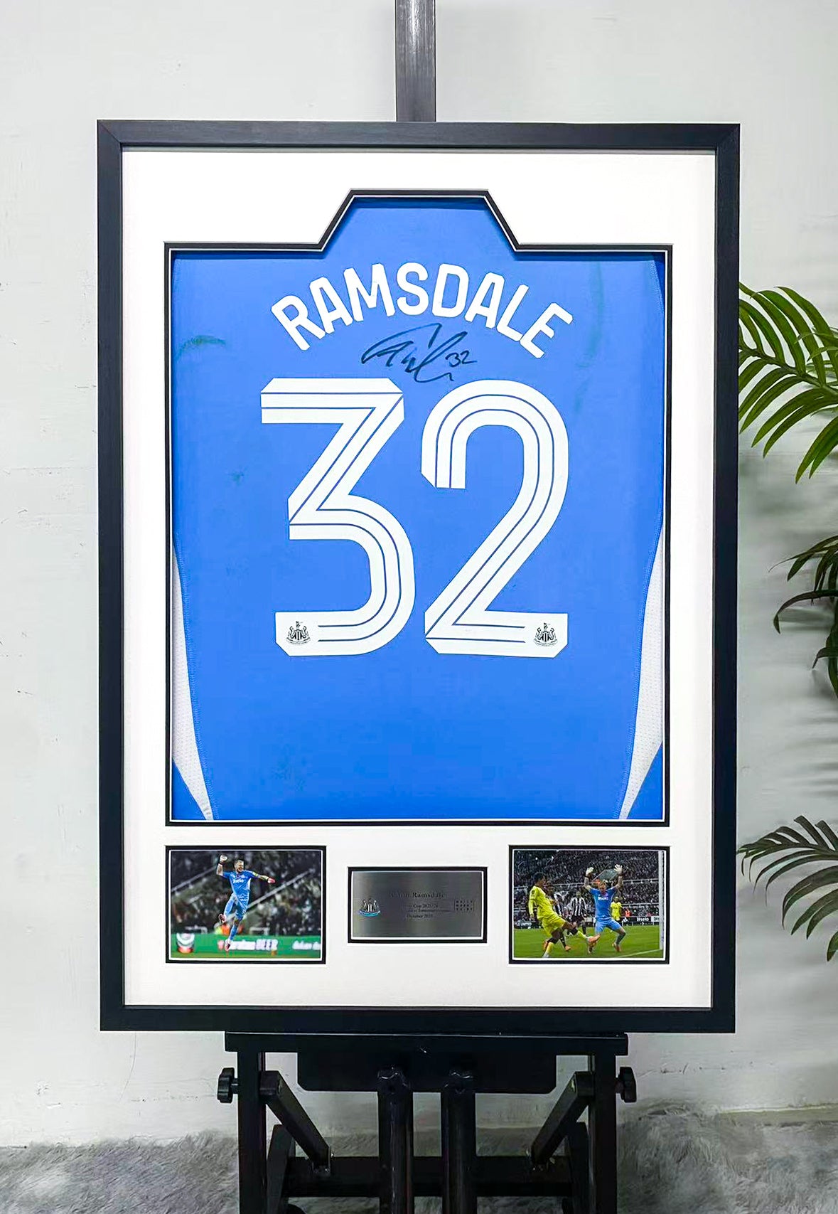 Aaron Ramsdale Newcastle United Jersey Custom Framing