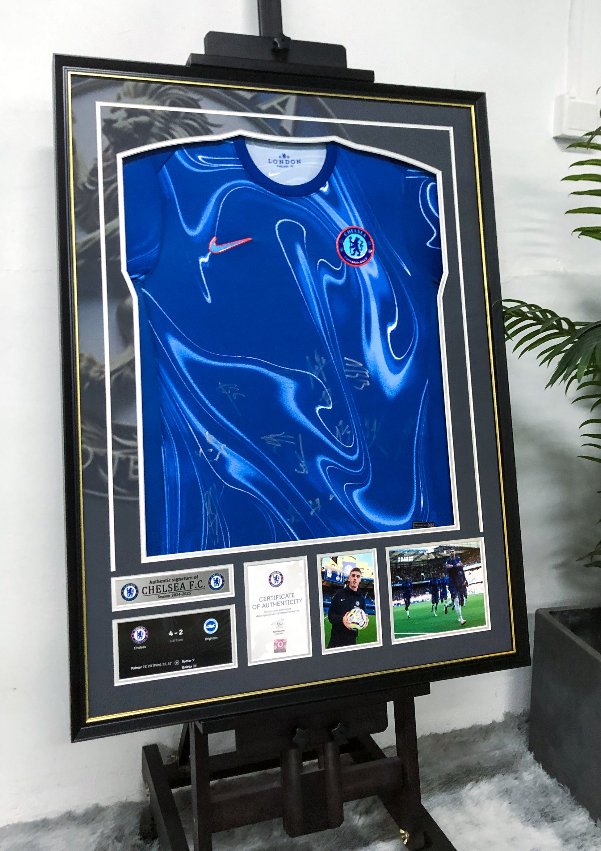 Eden Hazard Chelsea FC Signed Jersey Custom Framing