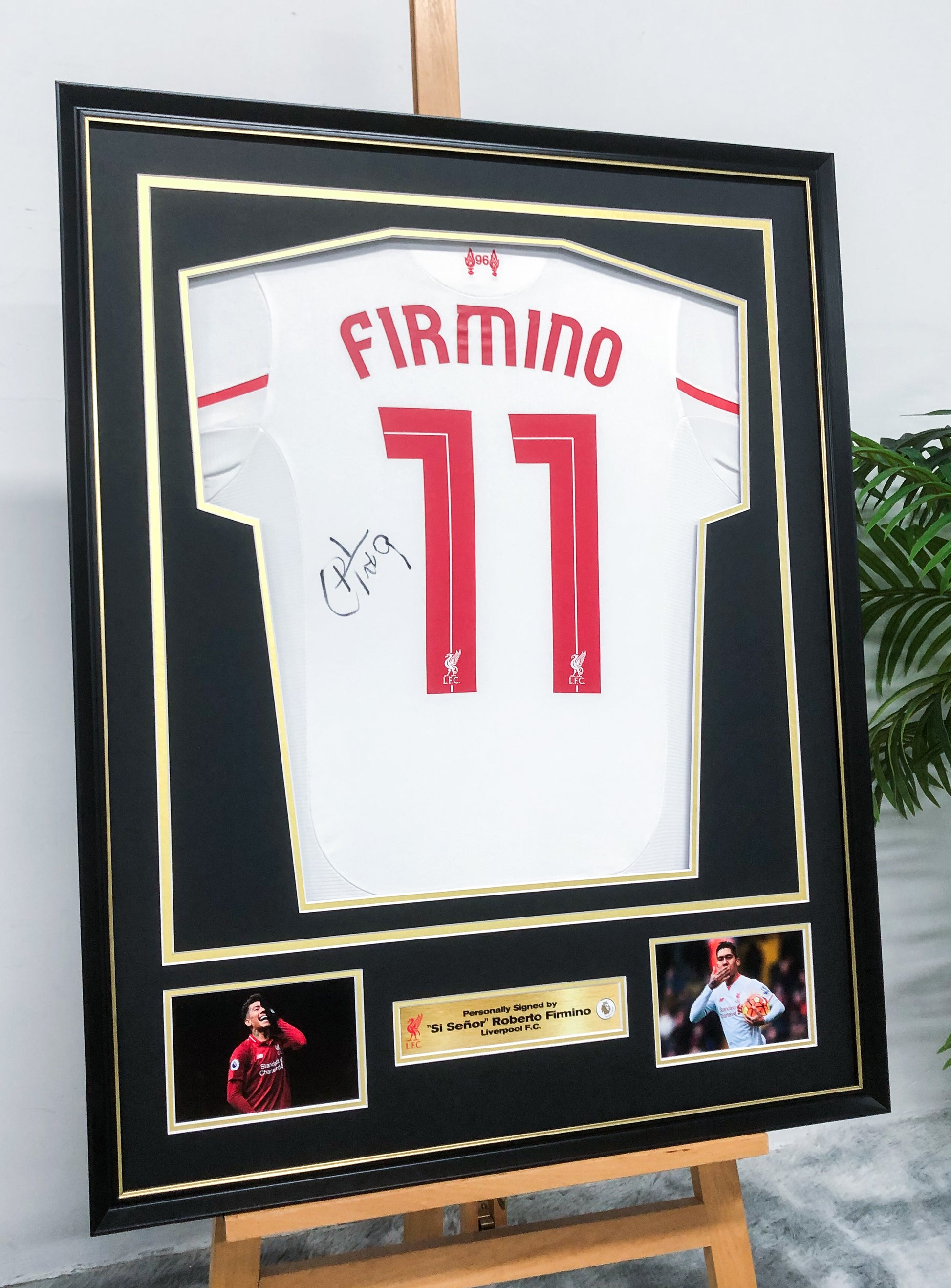 Roberto Firmino Liverpool Autographed Jersey Custom Framing