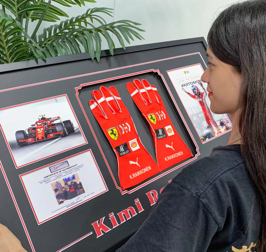 Kimi Gloves Custom Framed