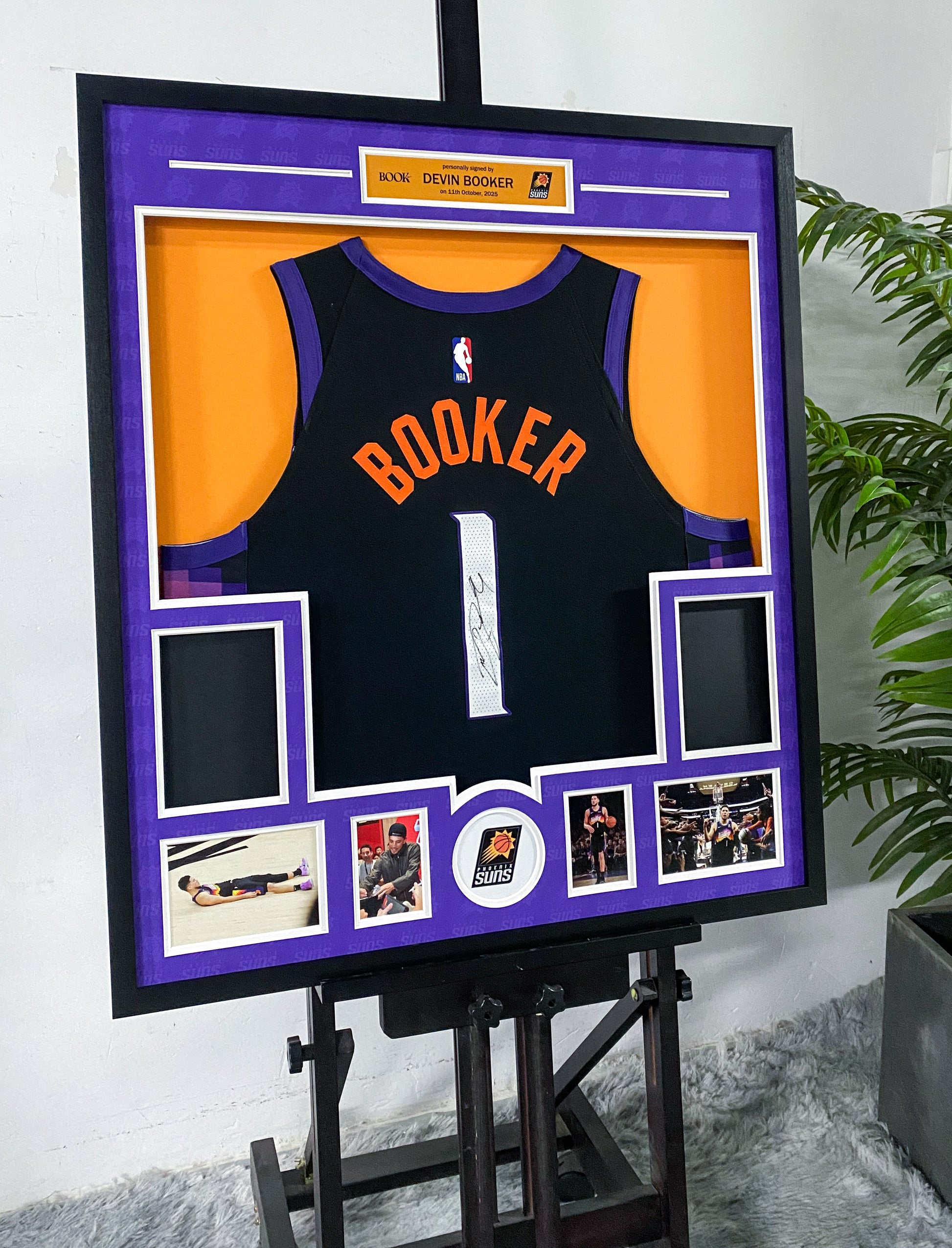 Devin Booker Phoenix Suns Jersey Framed