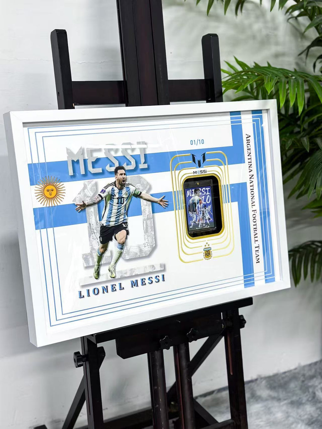 Lionel Messi Trading Card Framing | Custom Football Card Display Case Study