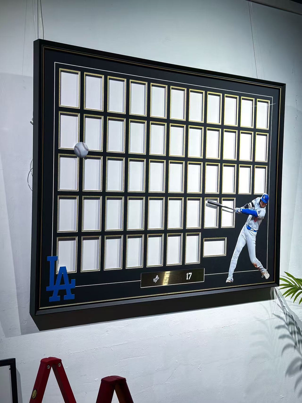 Shohei Ohtani Los Angeles Dodgers Signature Ball Display Framing | Bespoke Sports Memorabilia
