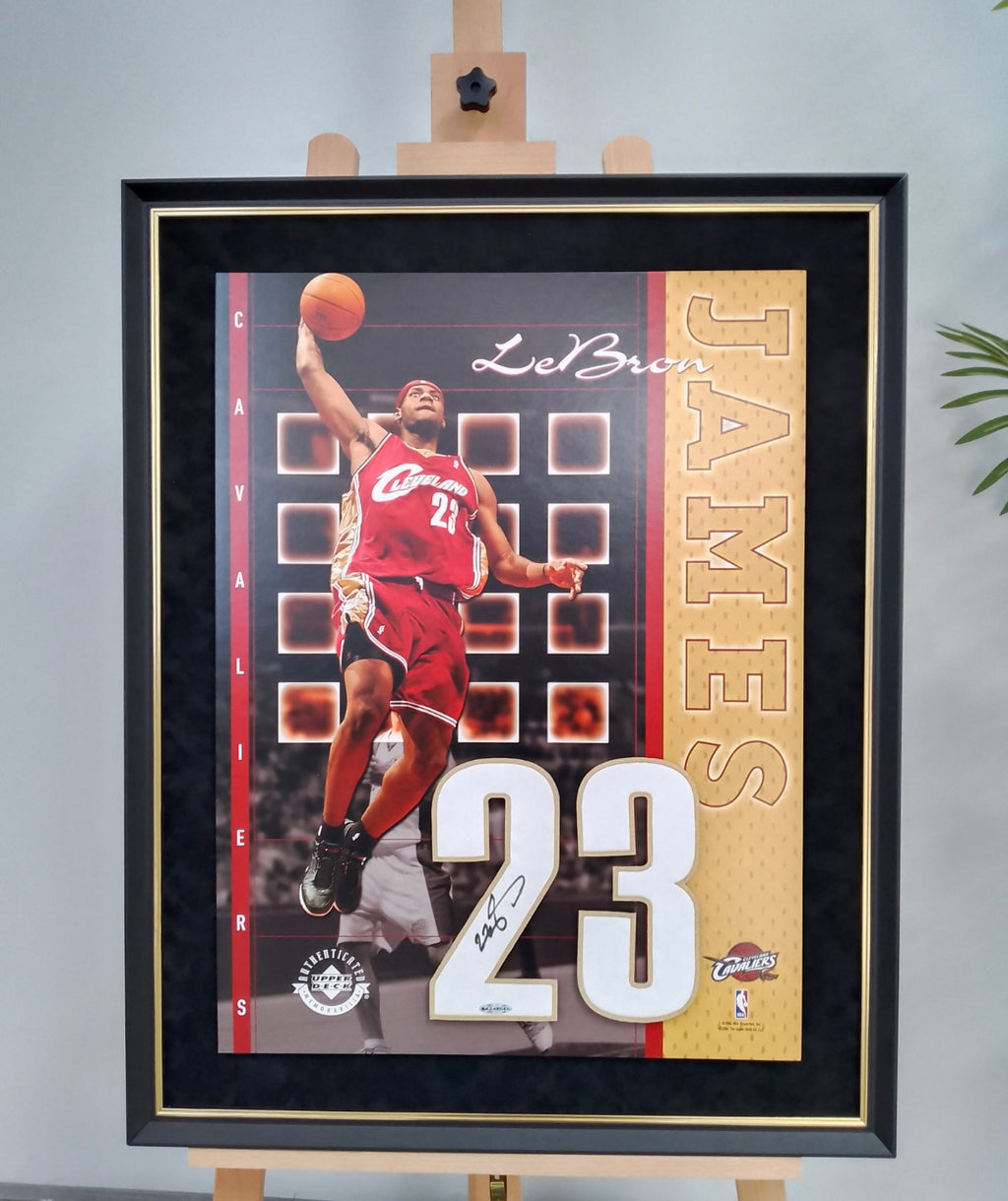 LeBron James Custom Framed Poster