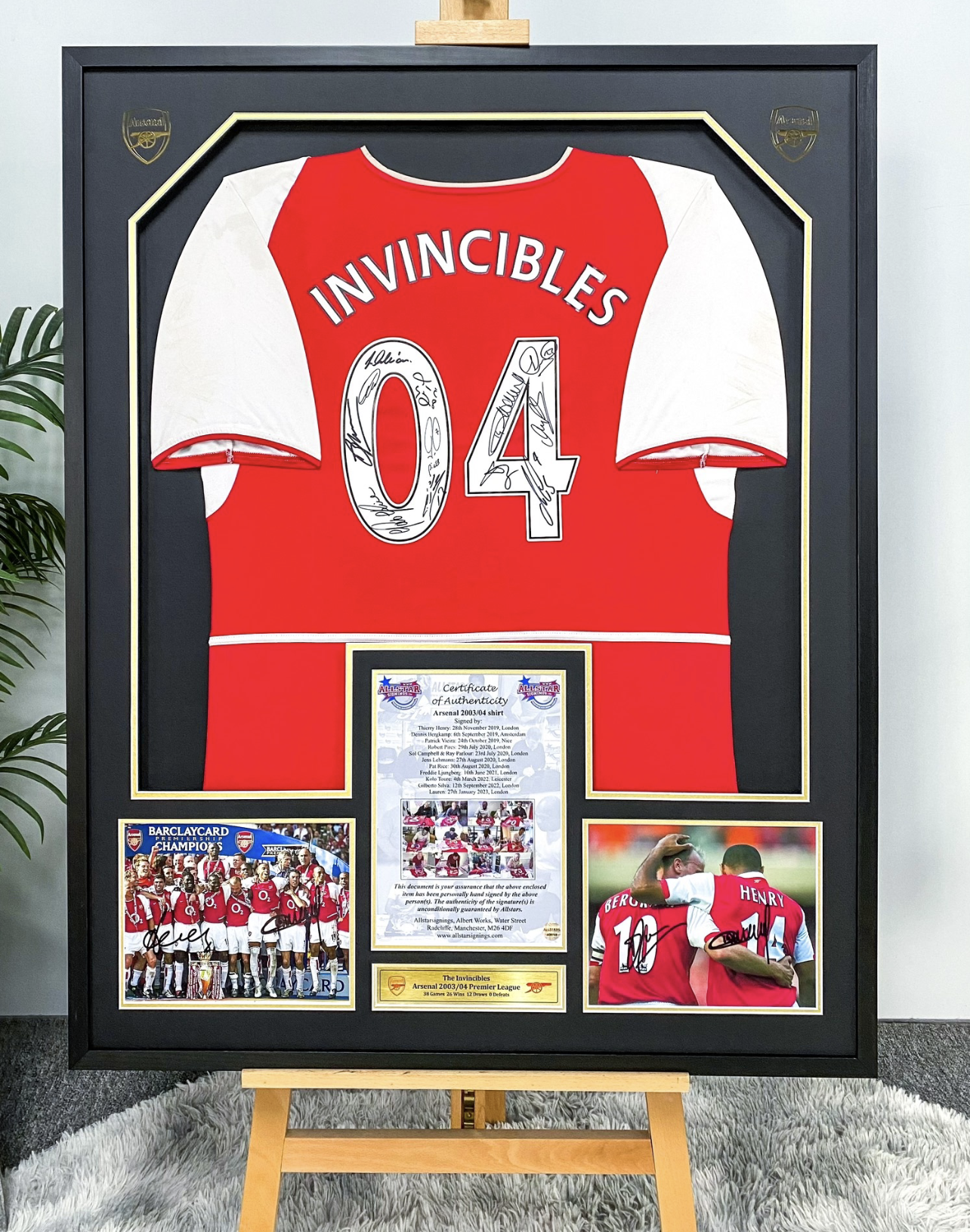 Thierry Henry, Arsenal Football Club Autographed Framed Jersey