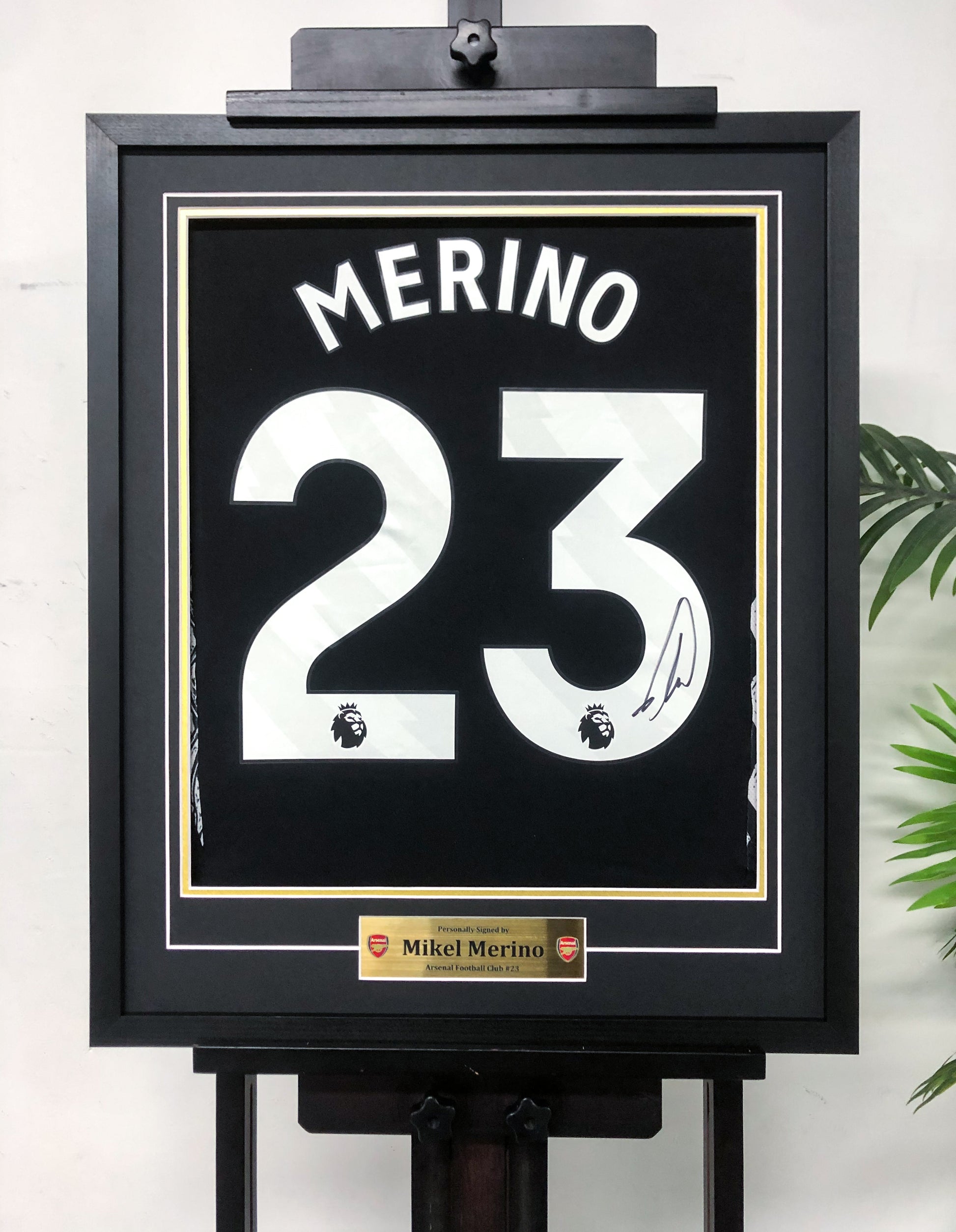 Mikel Merino Arsenal Autographed Jersey Framed
