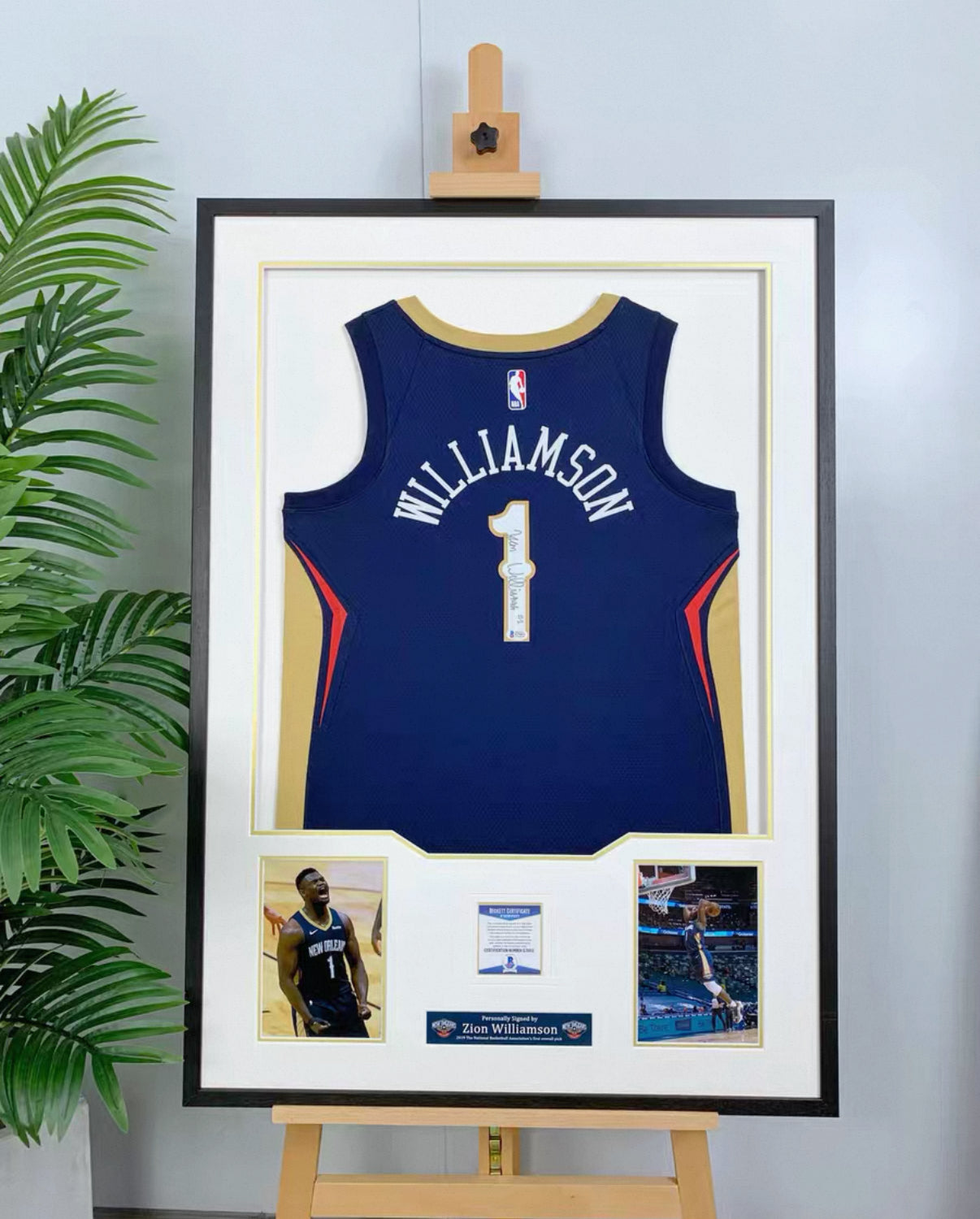 Zion Williamson New Orleans Pelicans Autographed Custom Framed Jersey